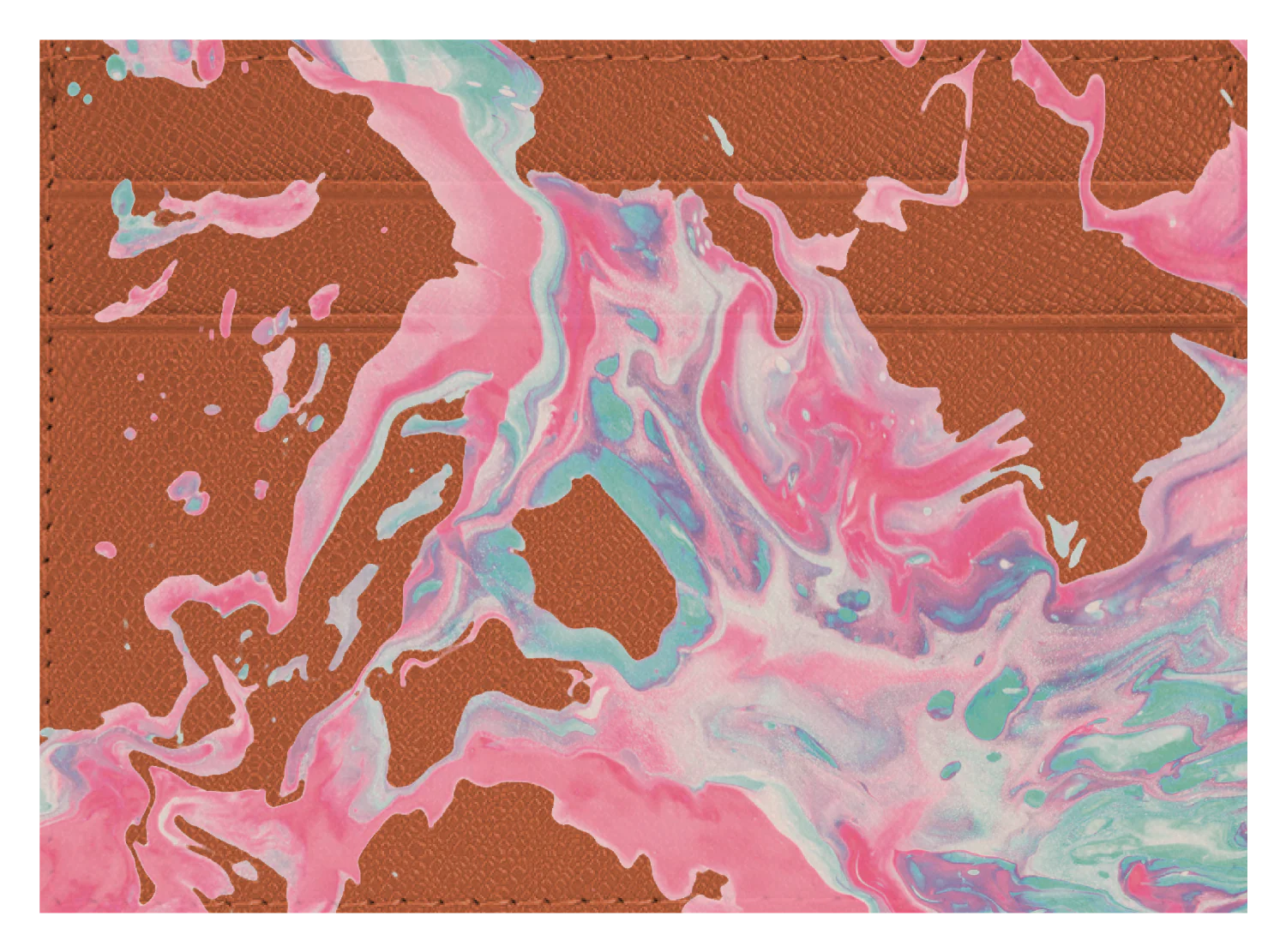 Abstract Paint Pink and Blue - Image 4