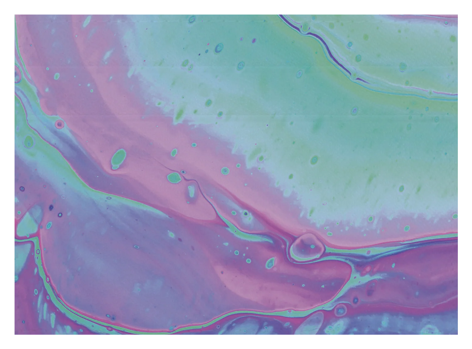 Abstract Paint Teal and Purple