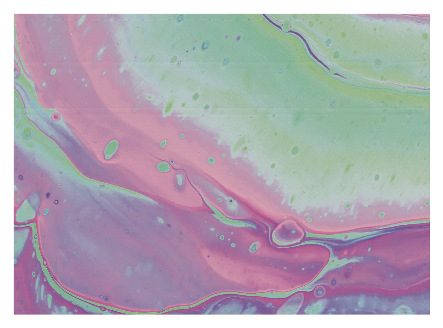 Abstract Paint Teal and Purple - Image 2