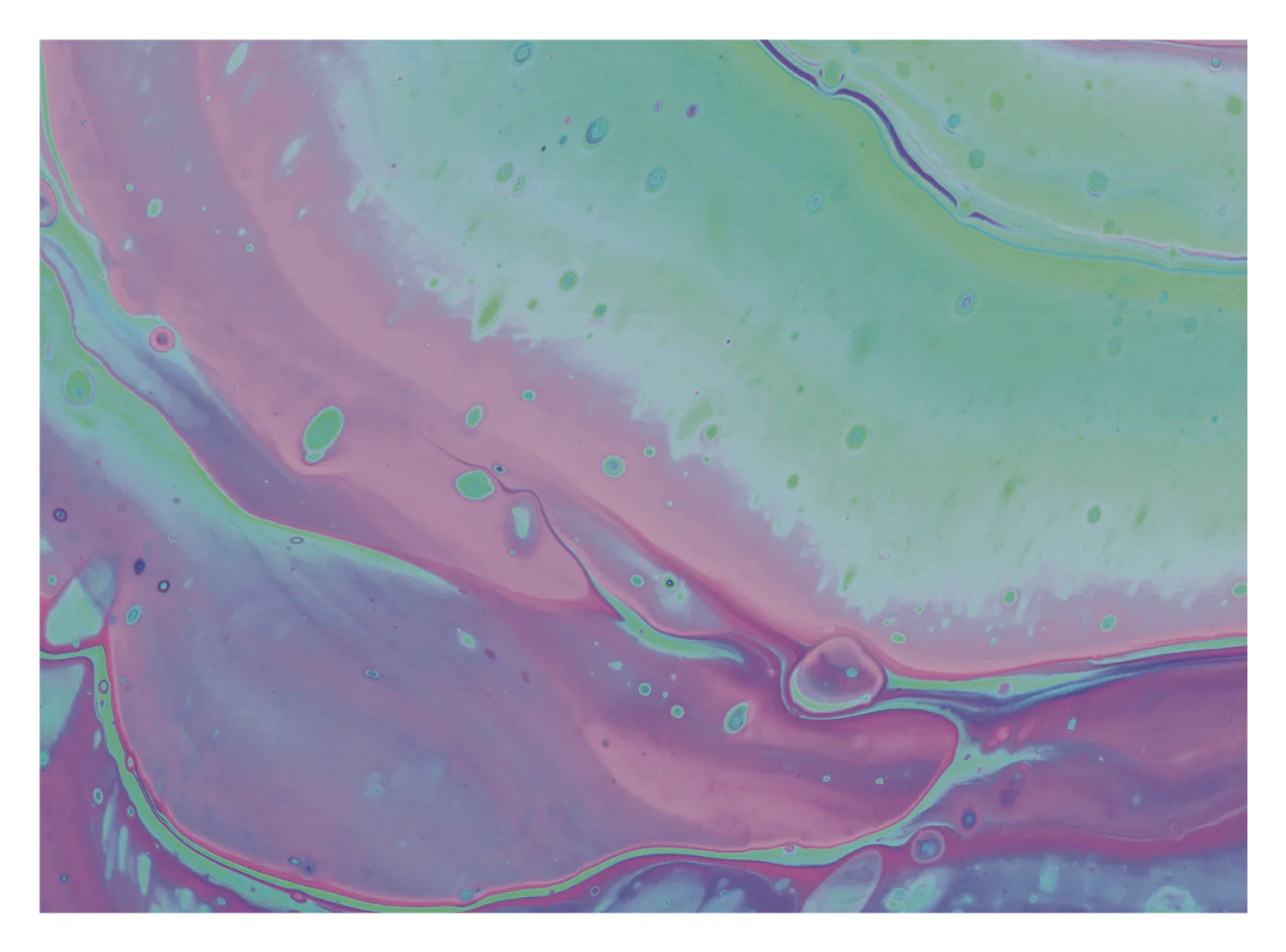 Abstract Paint Teal and Purple - Image 9