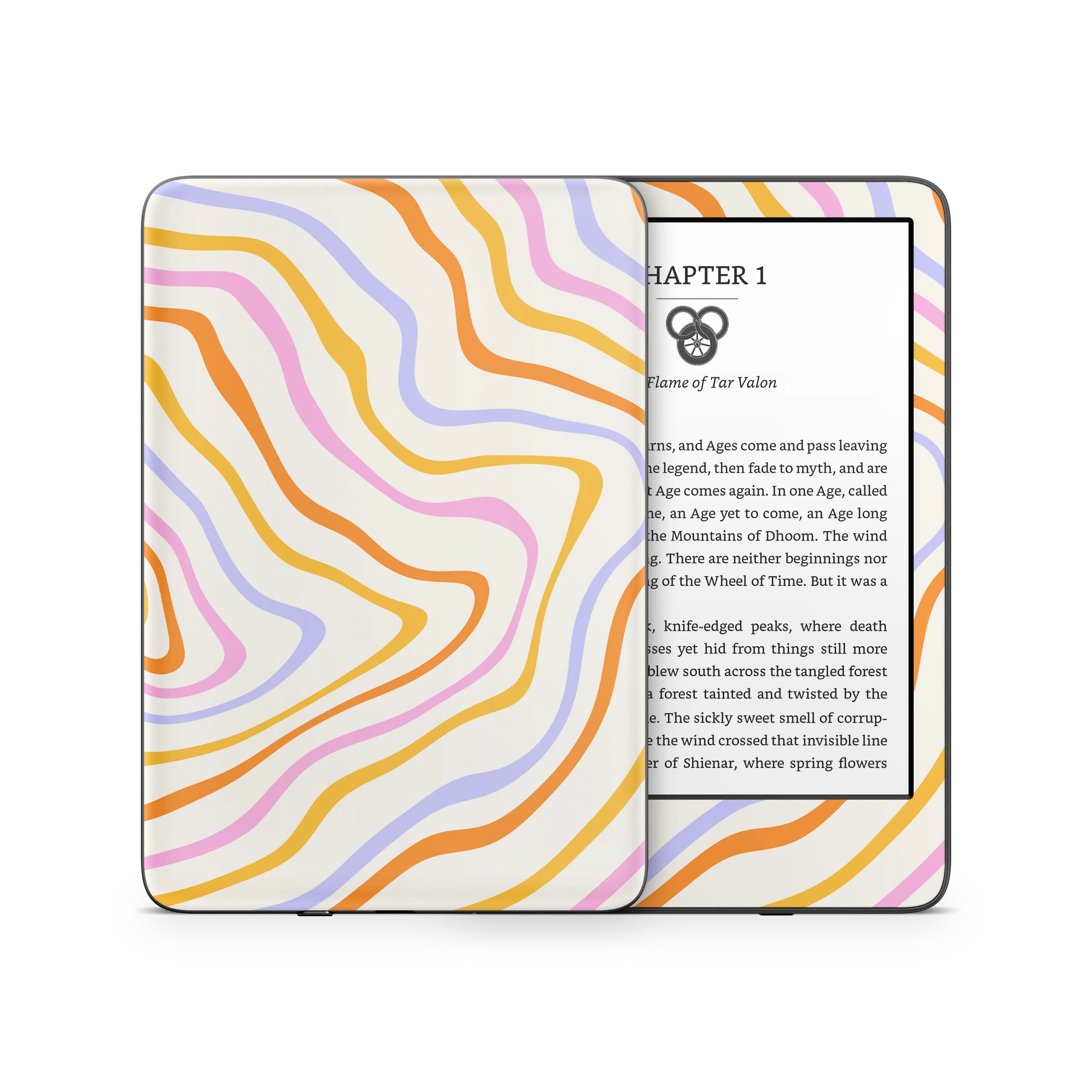 Abstract Rainbow Kindle Skin