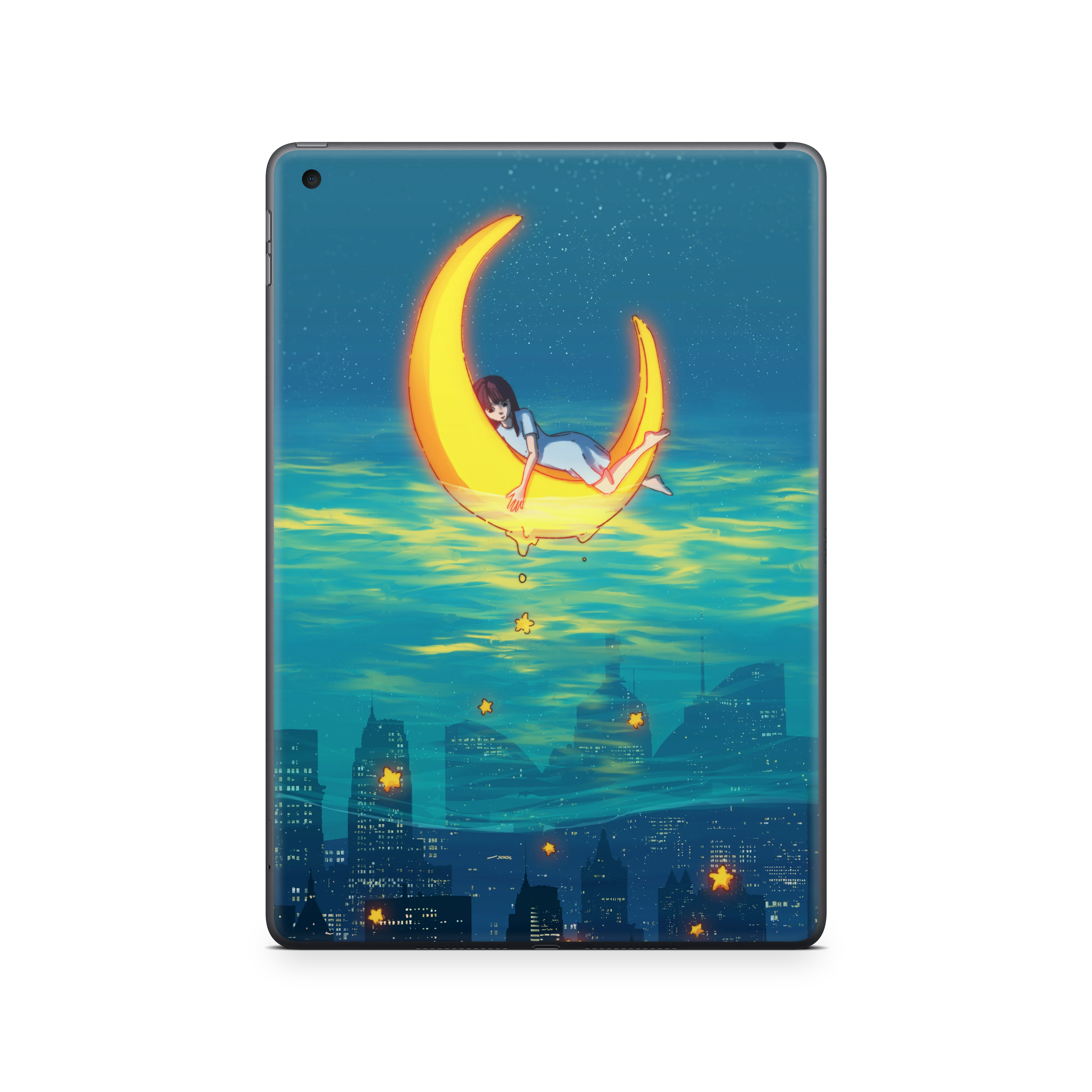Apple iPad Girl on the Moon Skin