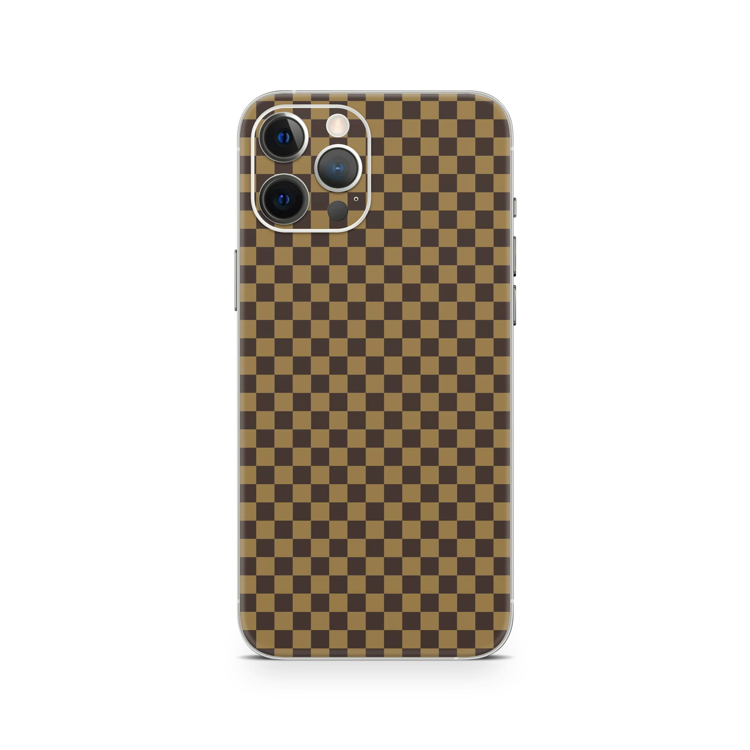 Apple iPhone Checkers brown Skin - Image 15
