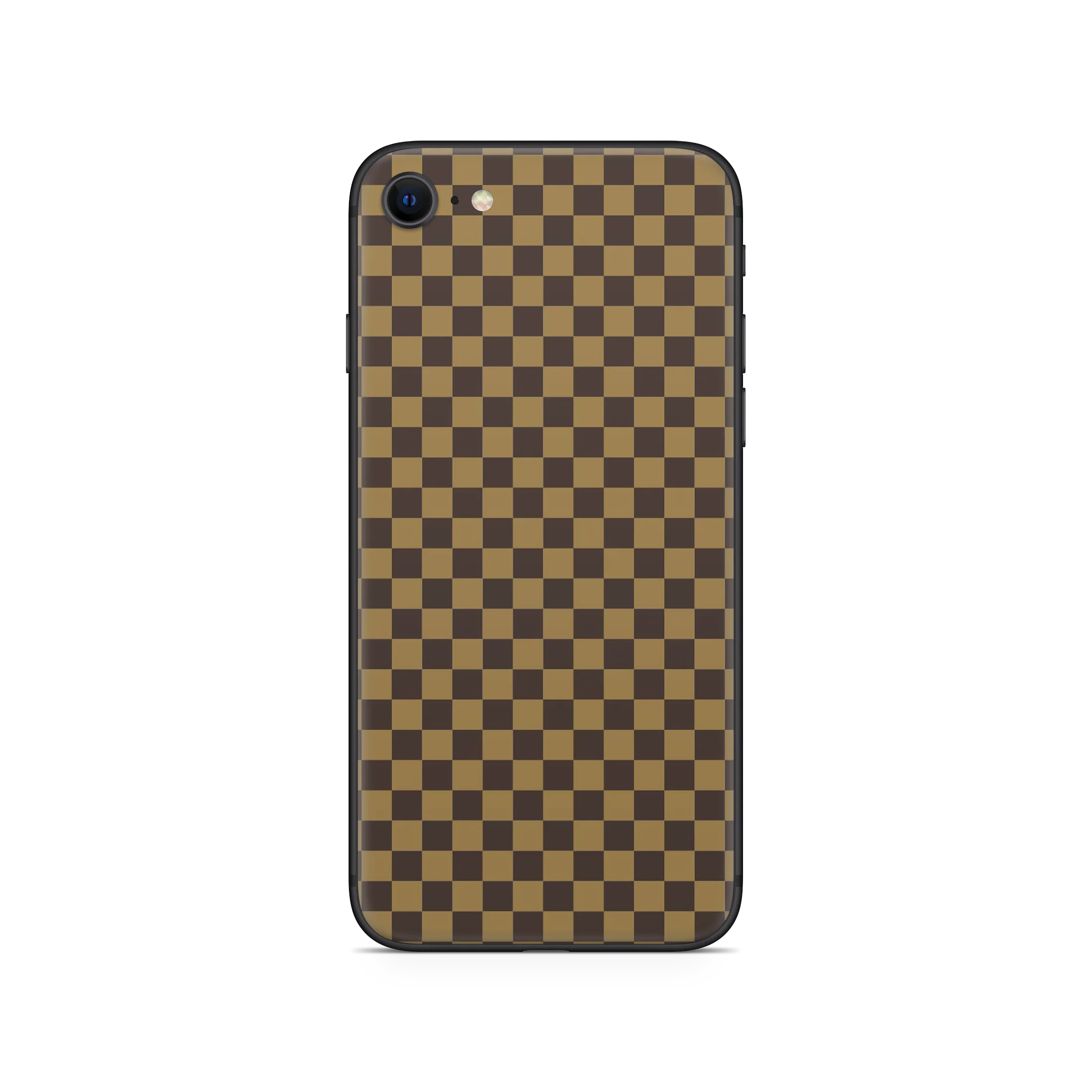 Apple iPhone Checkers brown Skin - Image 2