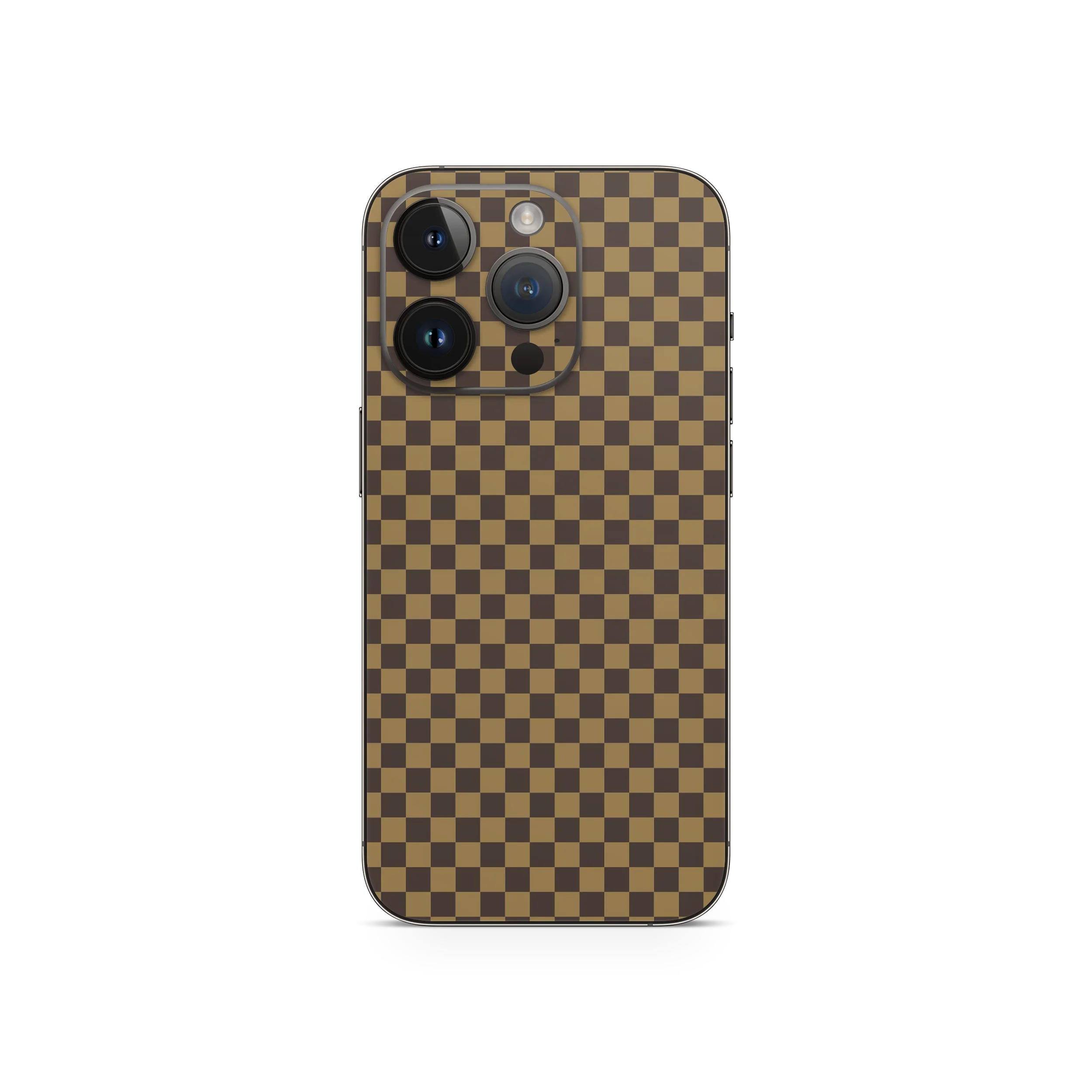 Apple iPhone Checkers brown Skin - Image 8