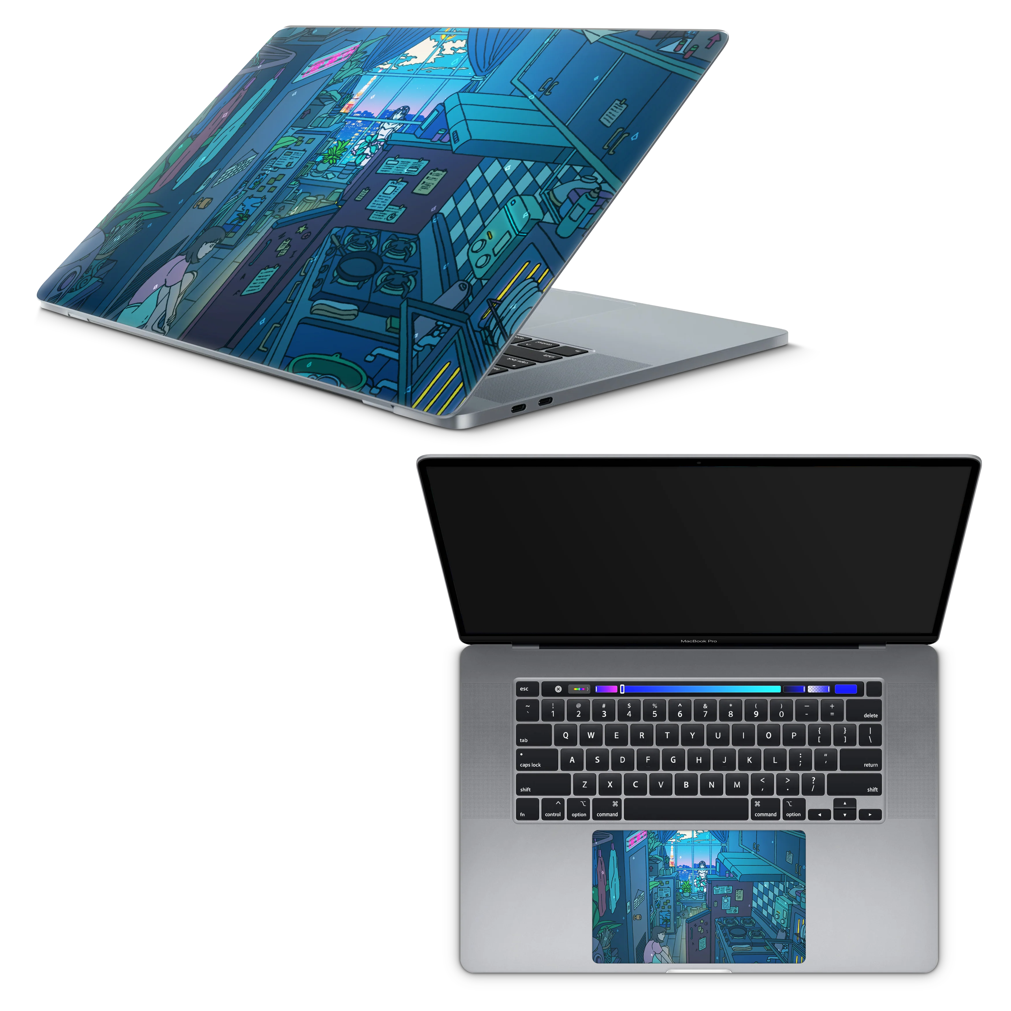 Apple MacBook Perfect Blue Skin - Image 11
