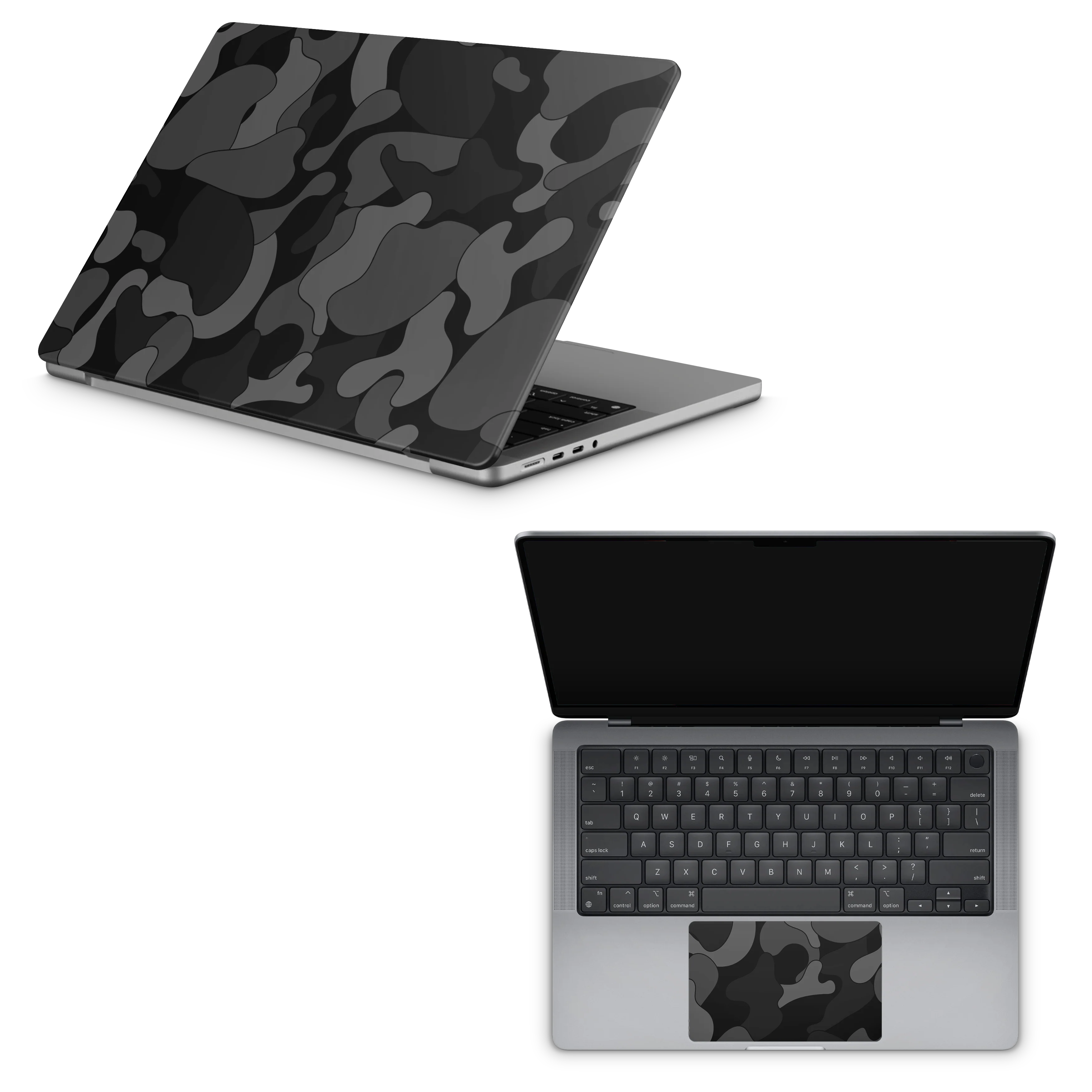 Apple MacBook Skin Ape Black Camo - Image 4