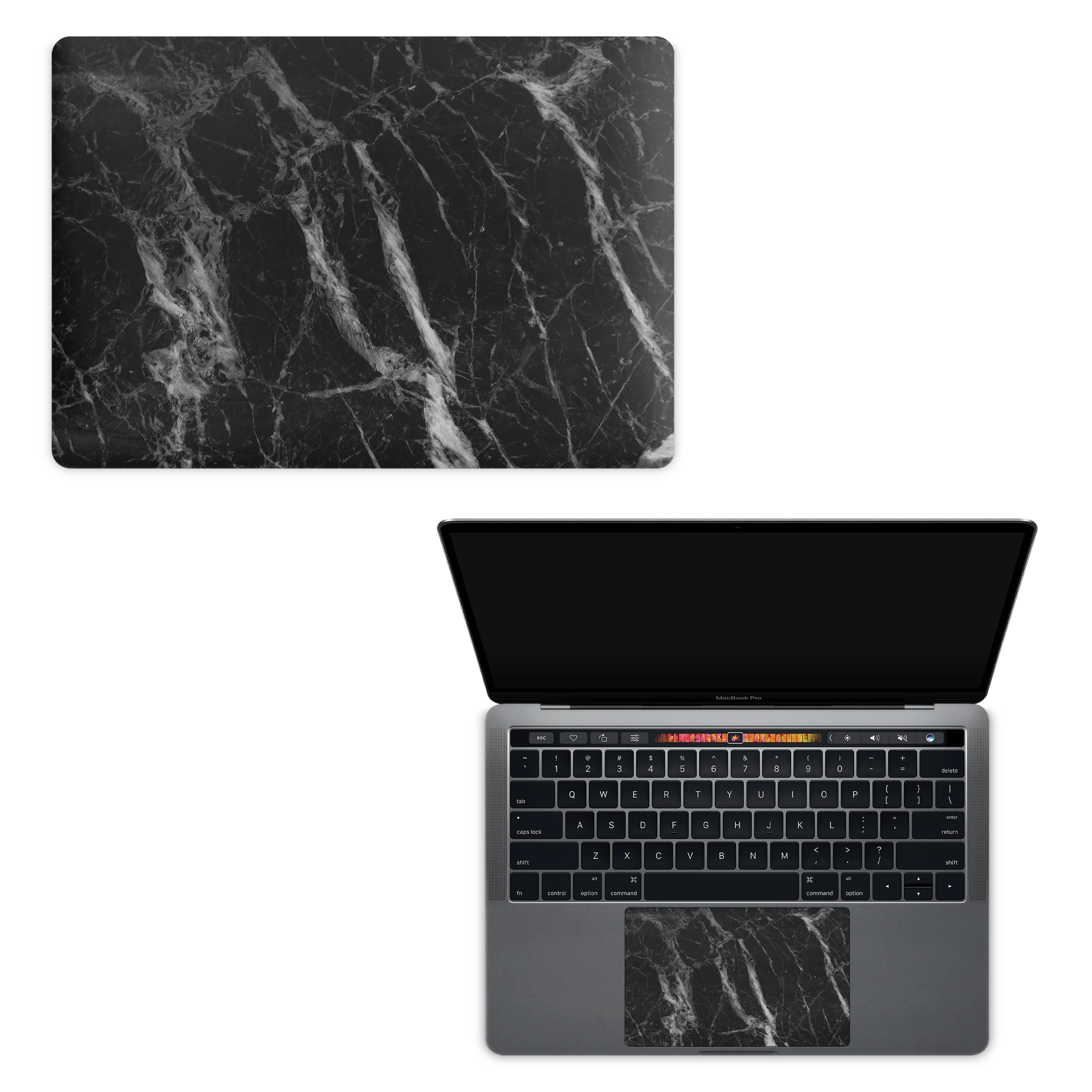 Apple MacBook Skin Black Marble - Image 6