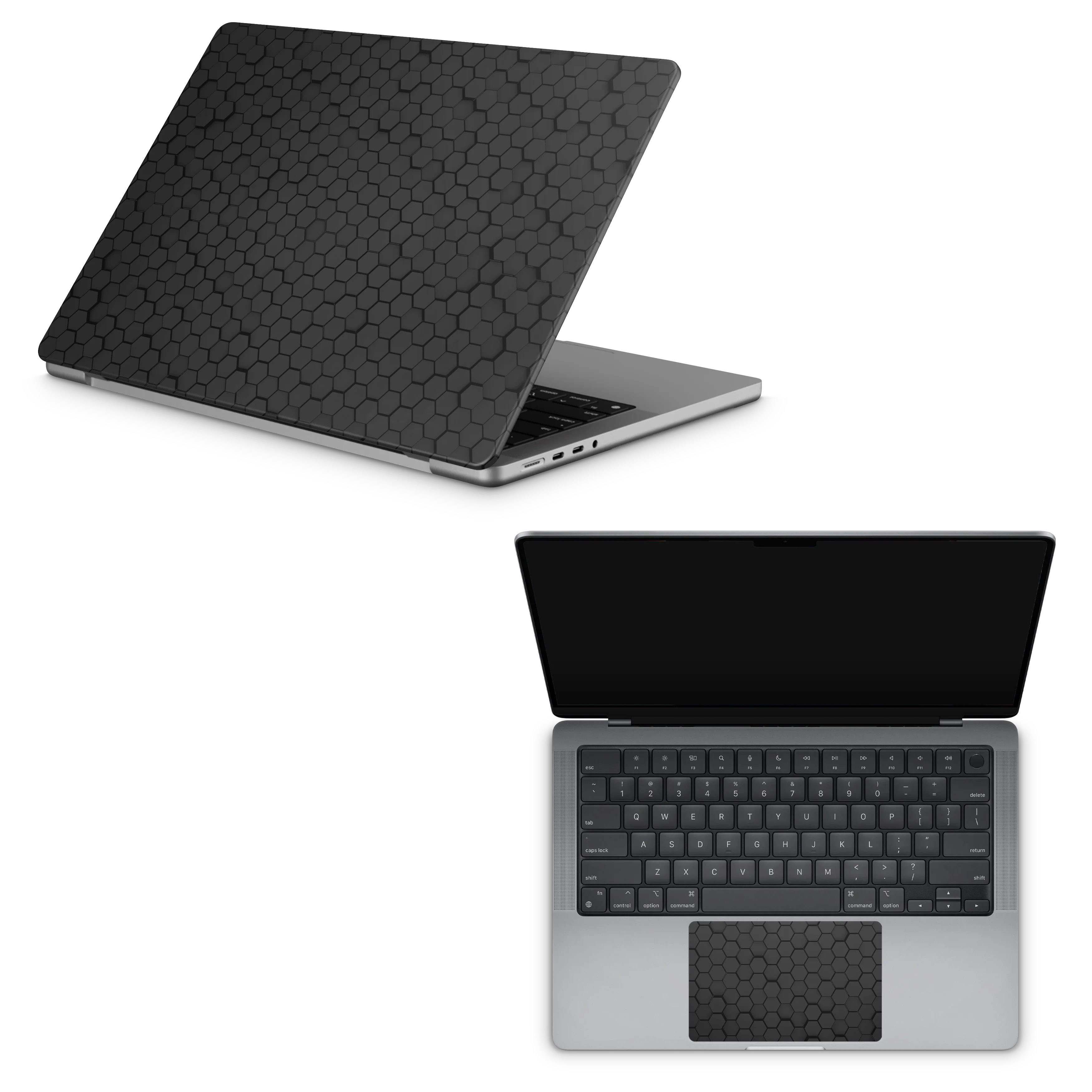 Apple MacBook Skin Dark Hex - Image 4