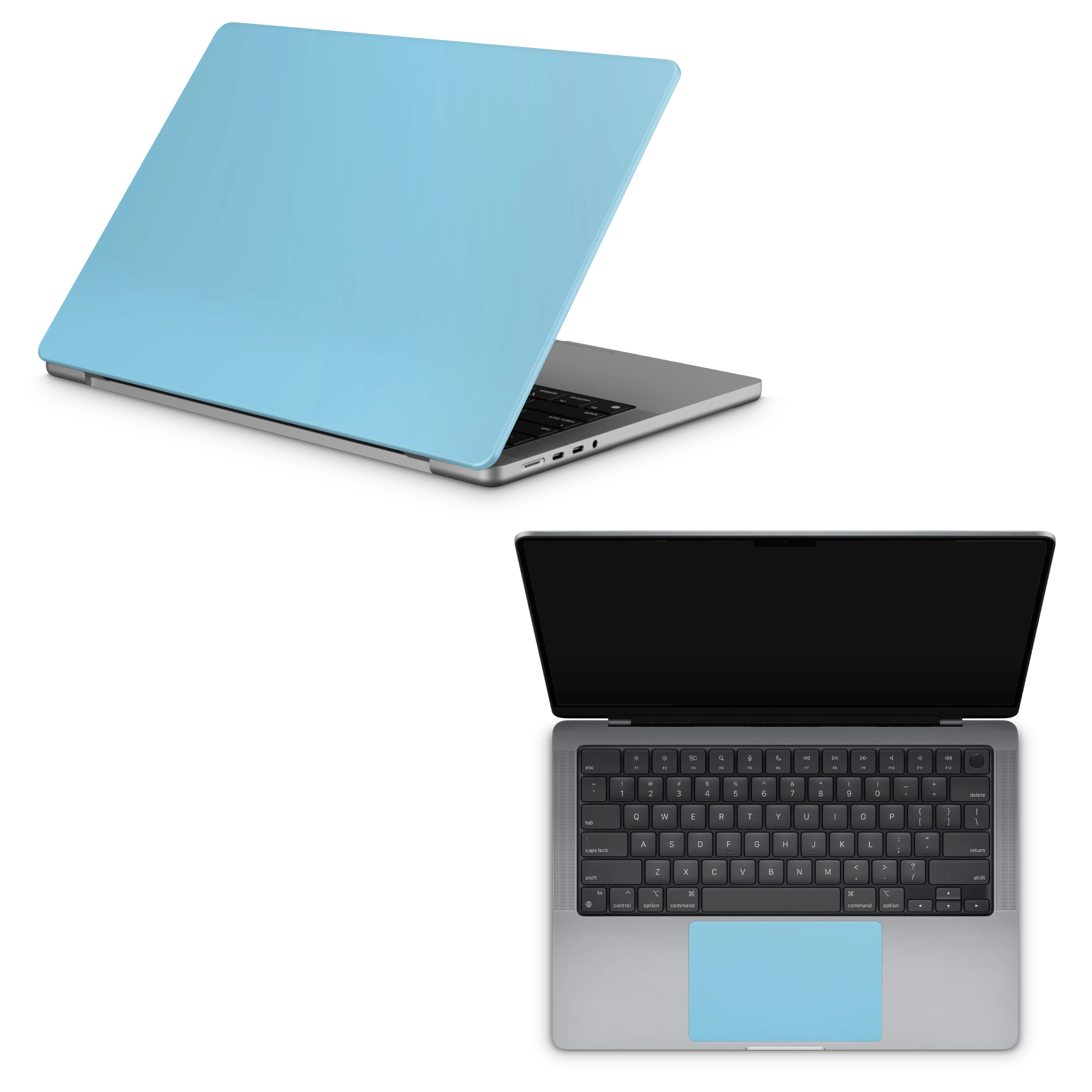 Apple MacBook Skin Sky Blue - Image 5