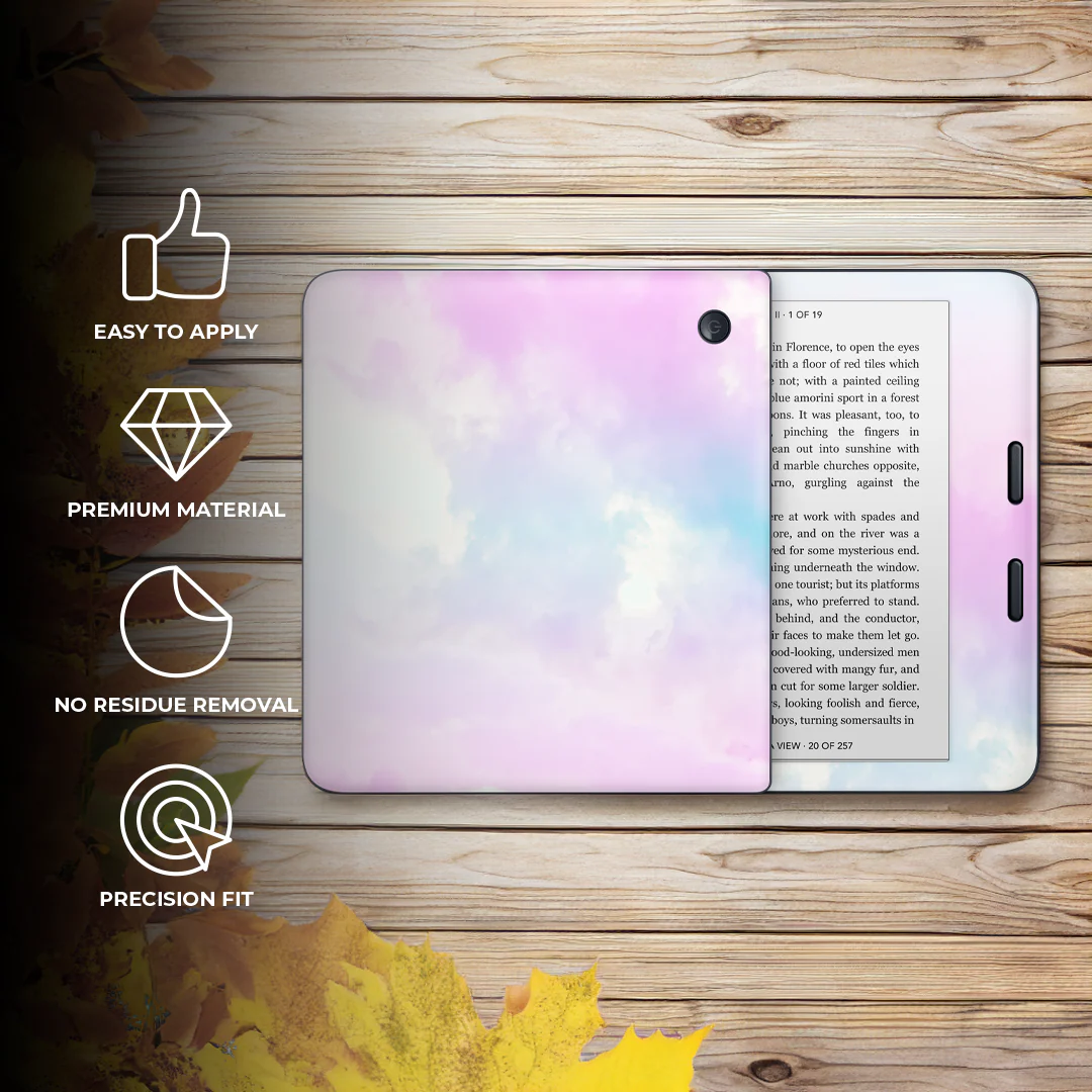 Baby Blue Kindle eReader Skin - Image 8