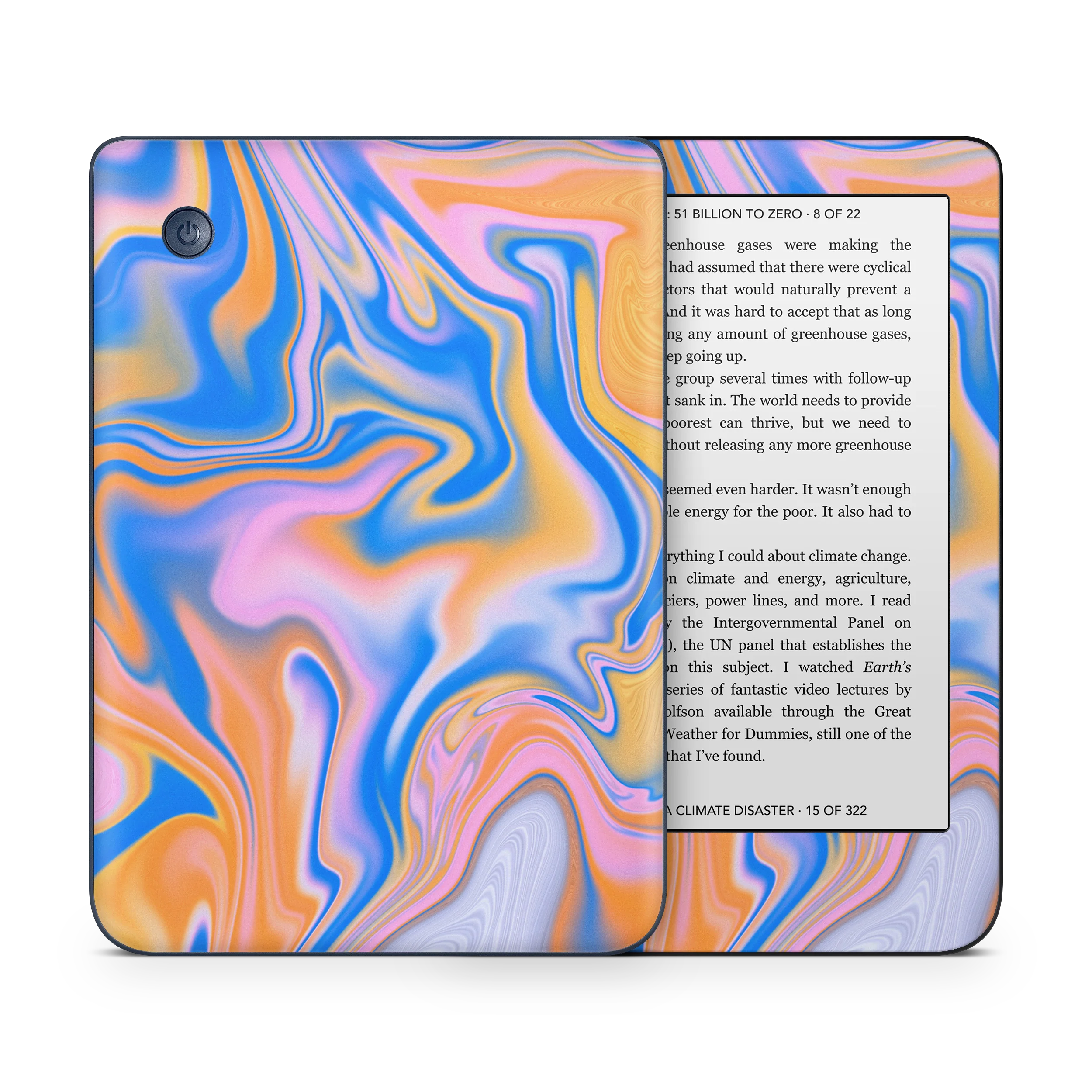 Blue Liquid Kobo Skin