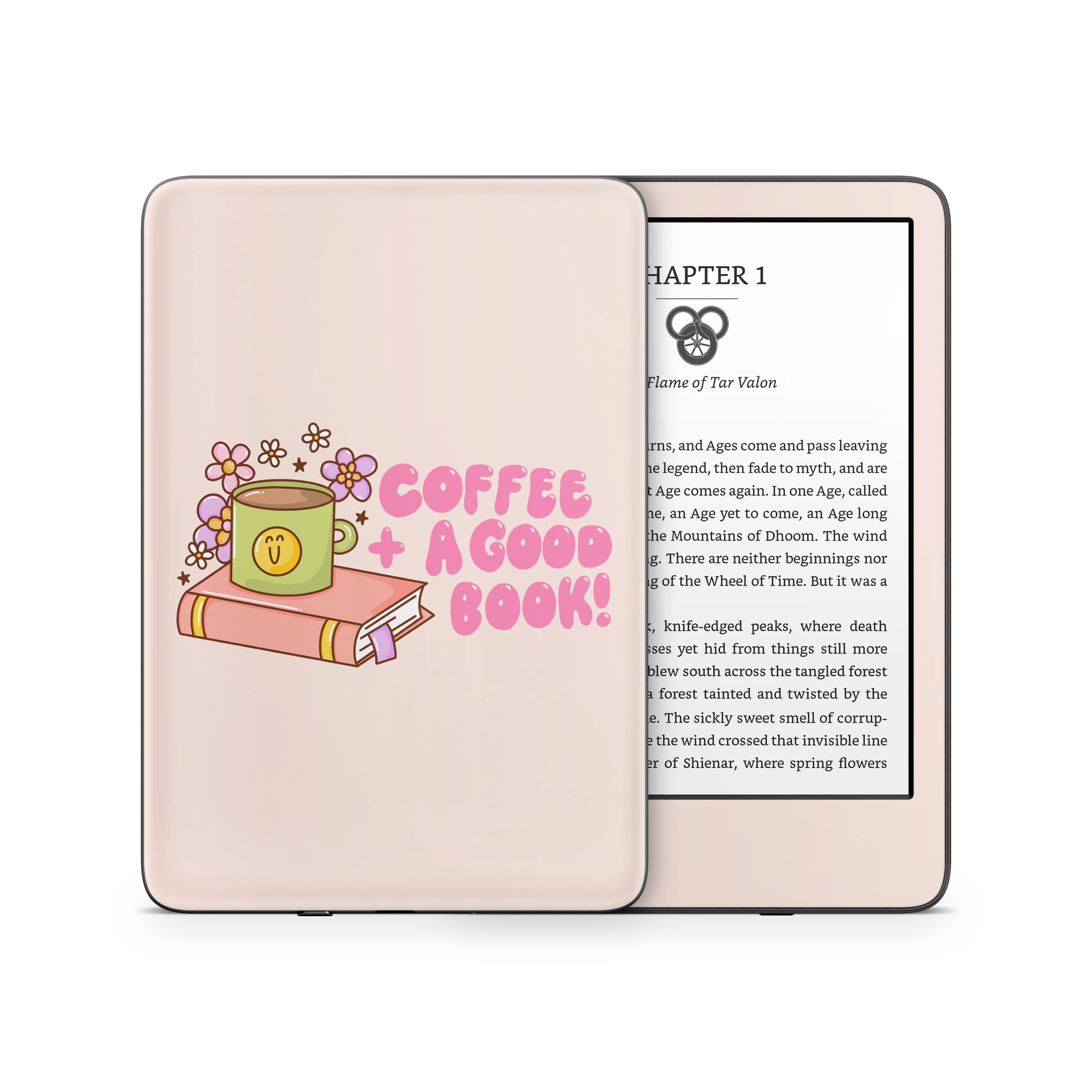 Coffee + Good Book Kindle Skin