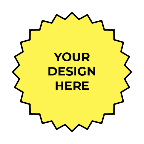 Custom Decal - Zigzag Circle (Small ~ 3" / 7cm)
