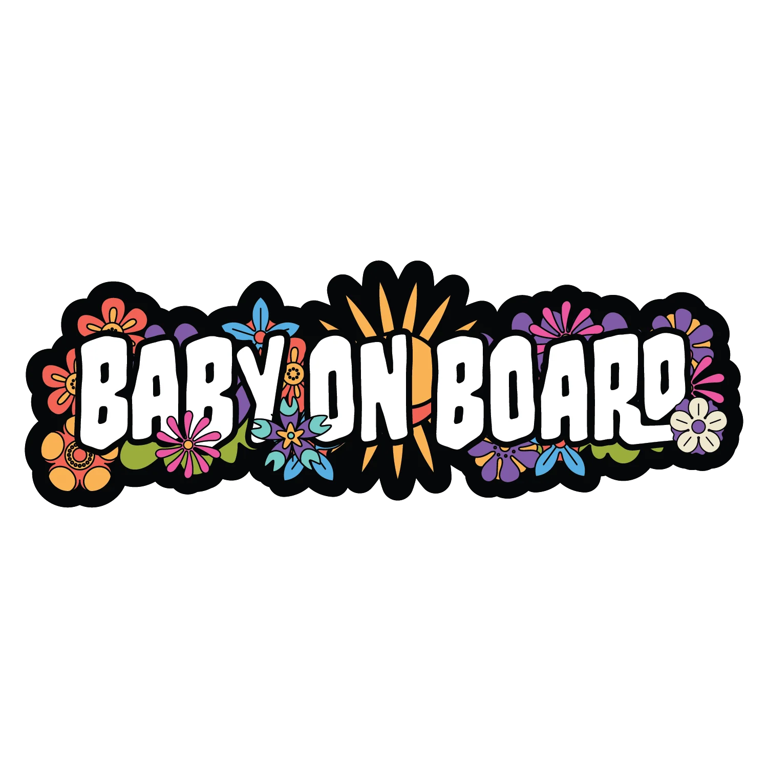Floral Baby On Board