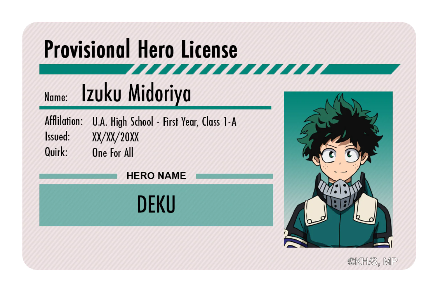 Hero License - Izuku Midoriya