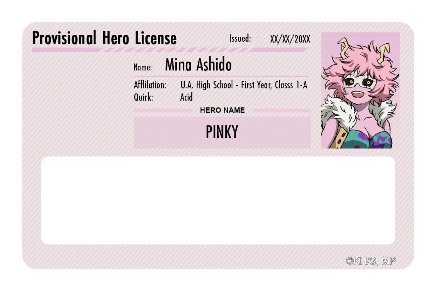 Hero License - Mina Ashido - Image 6