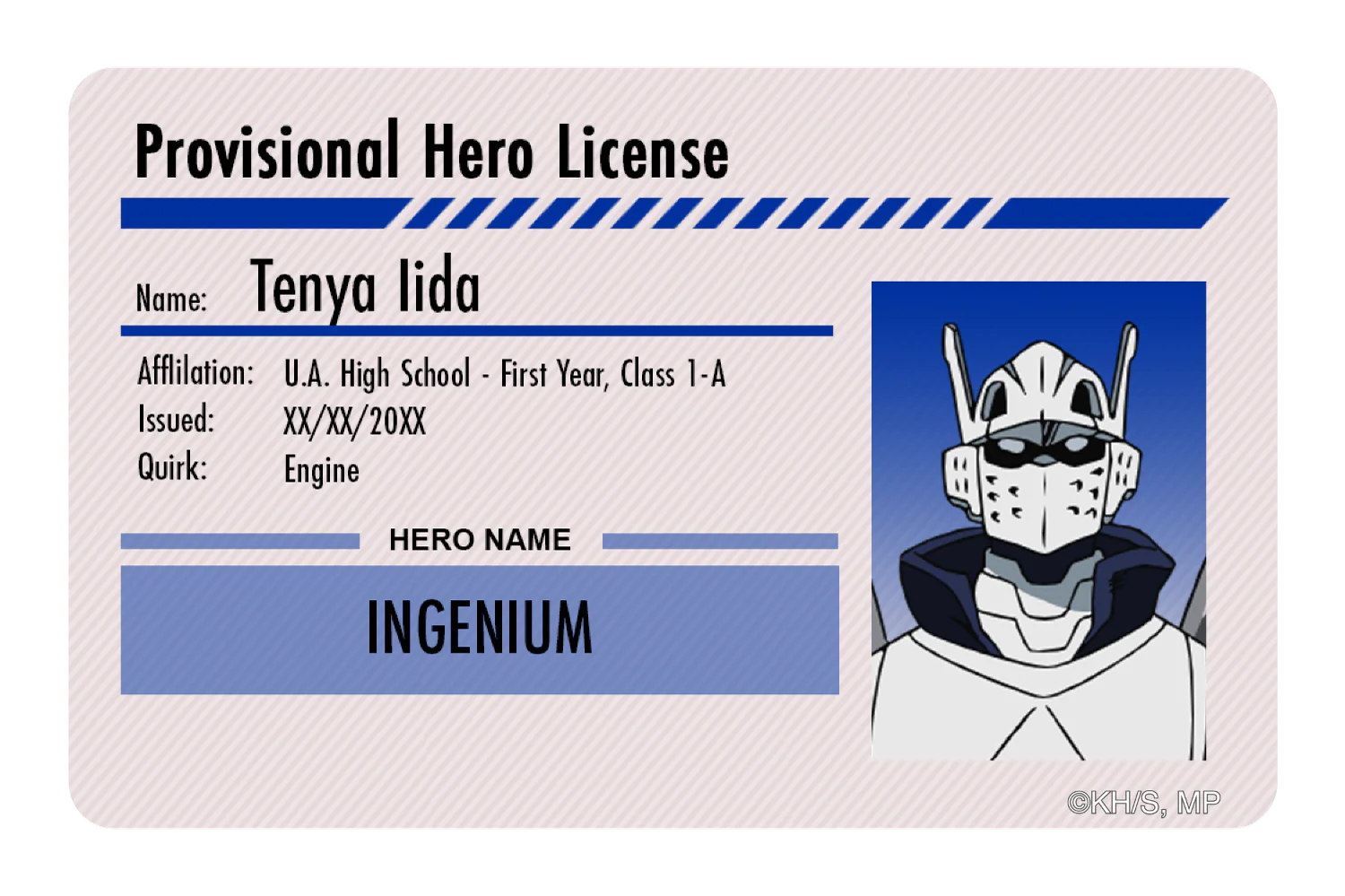 Hero License - Tenya Iida