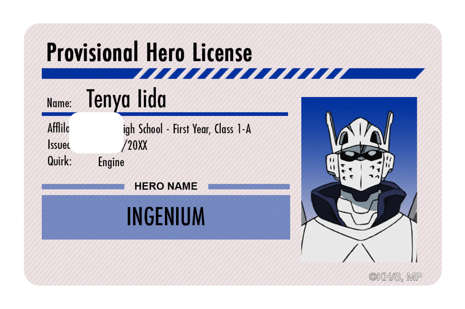 Hero License - Tenya Iida - Image 2
