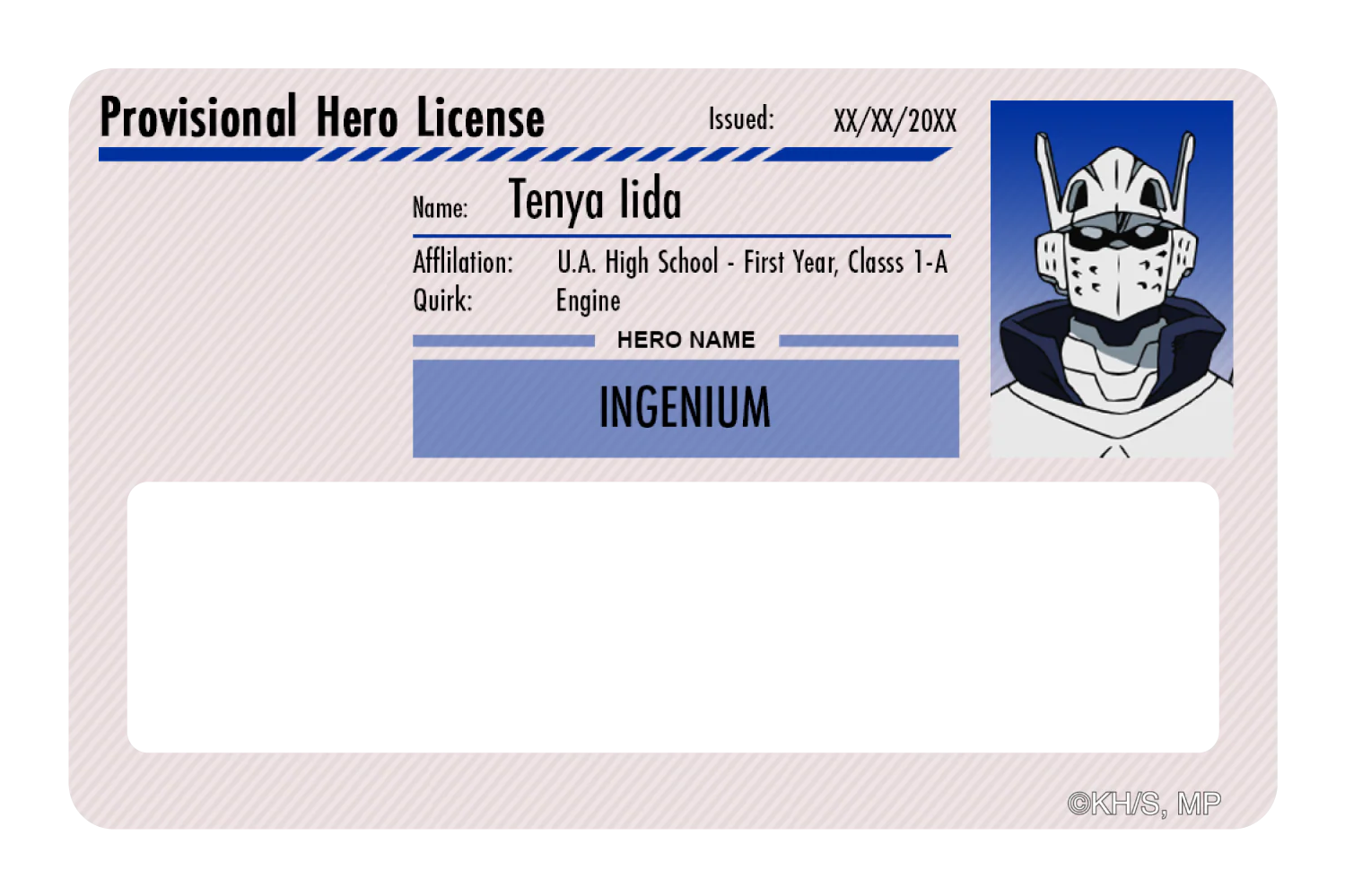 Hero License - Tenya Iida - Image 6