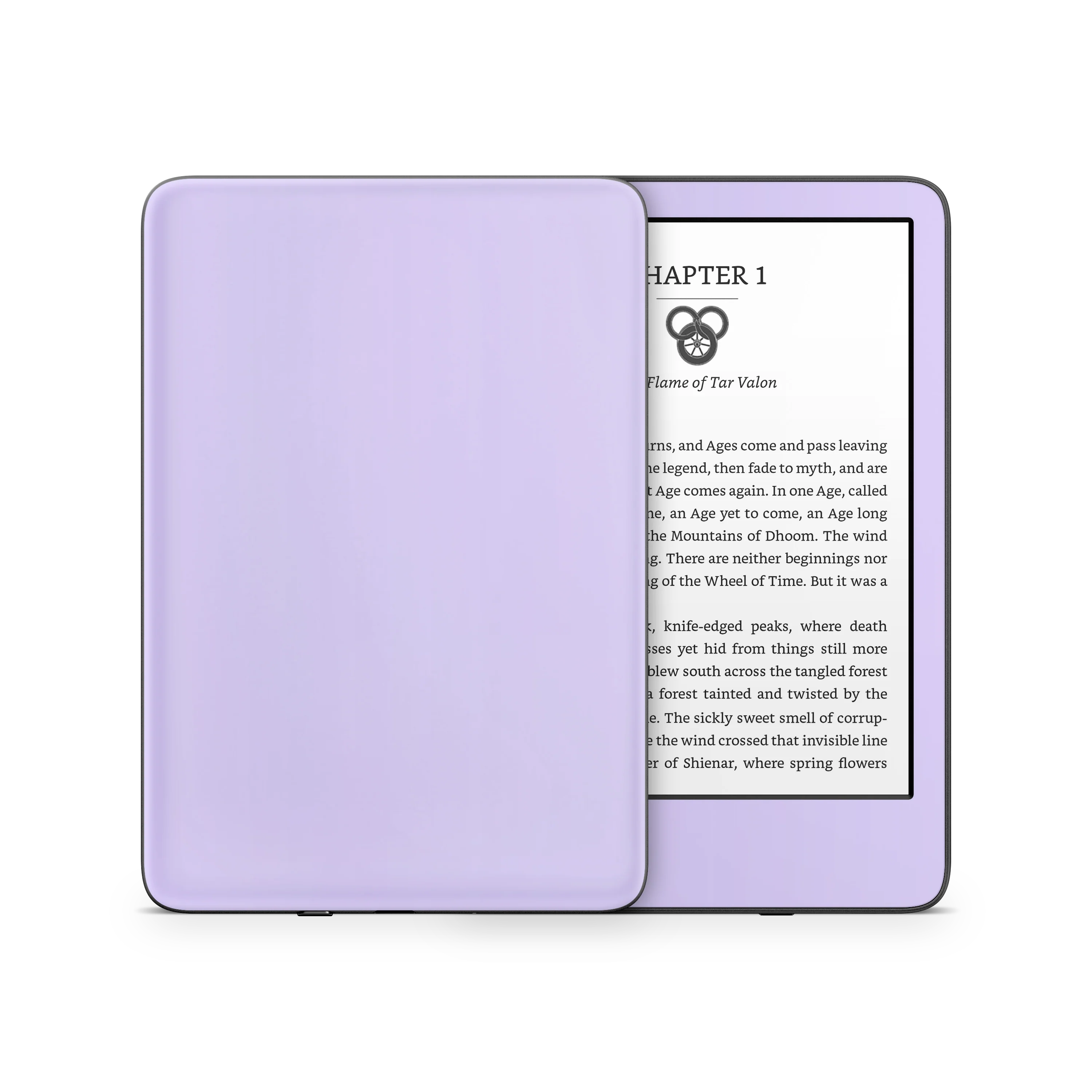 Light Lavender Kindle eReader Skin - Image 6
