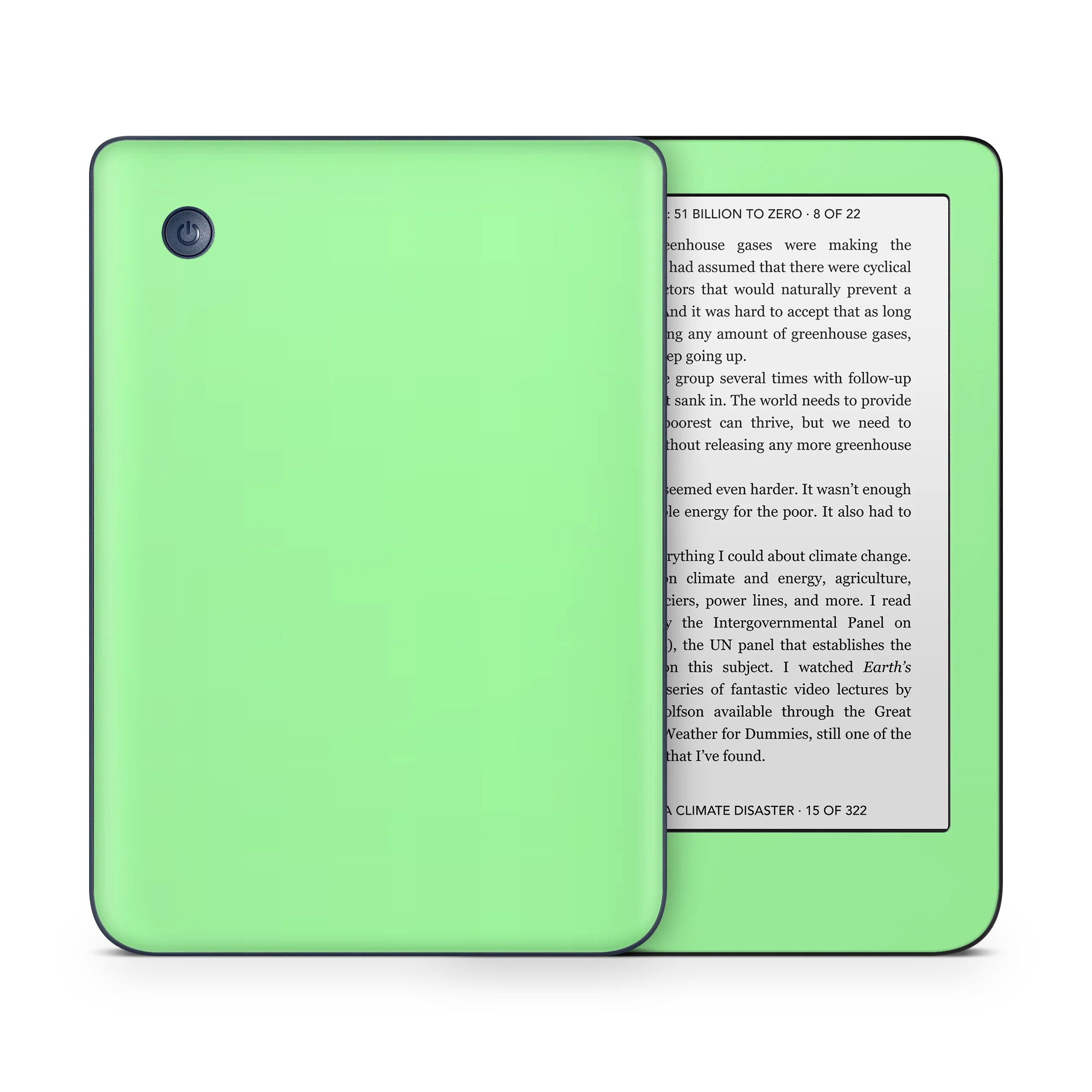 Mint Green Kobo eReader Skin - Image 4
