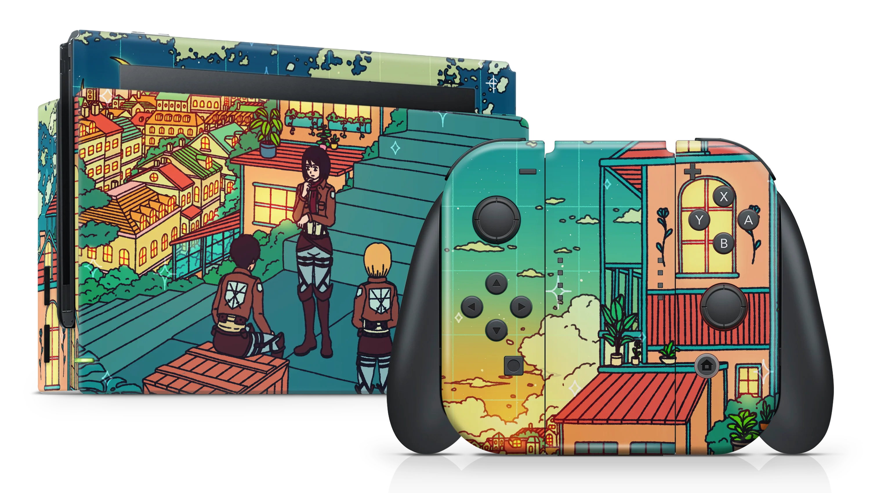 Nintendo Switch 2017 Skin Titan and friends