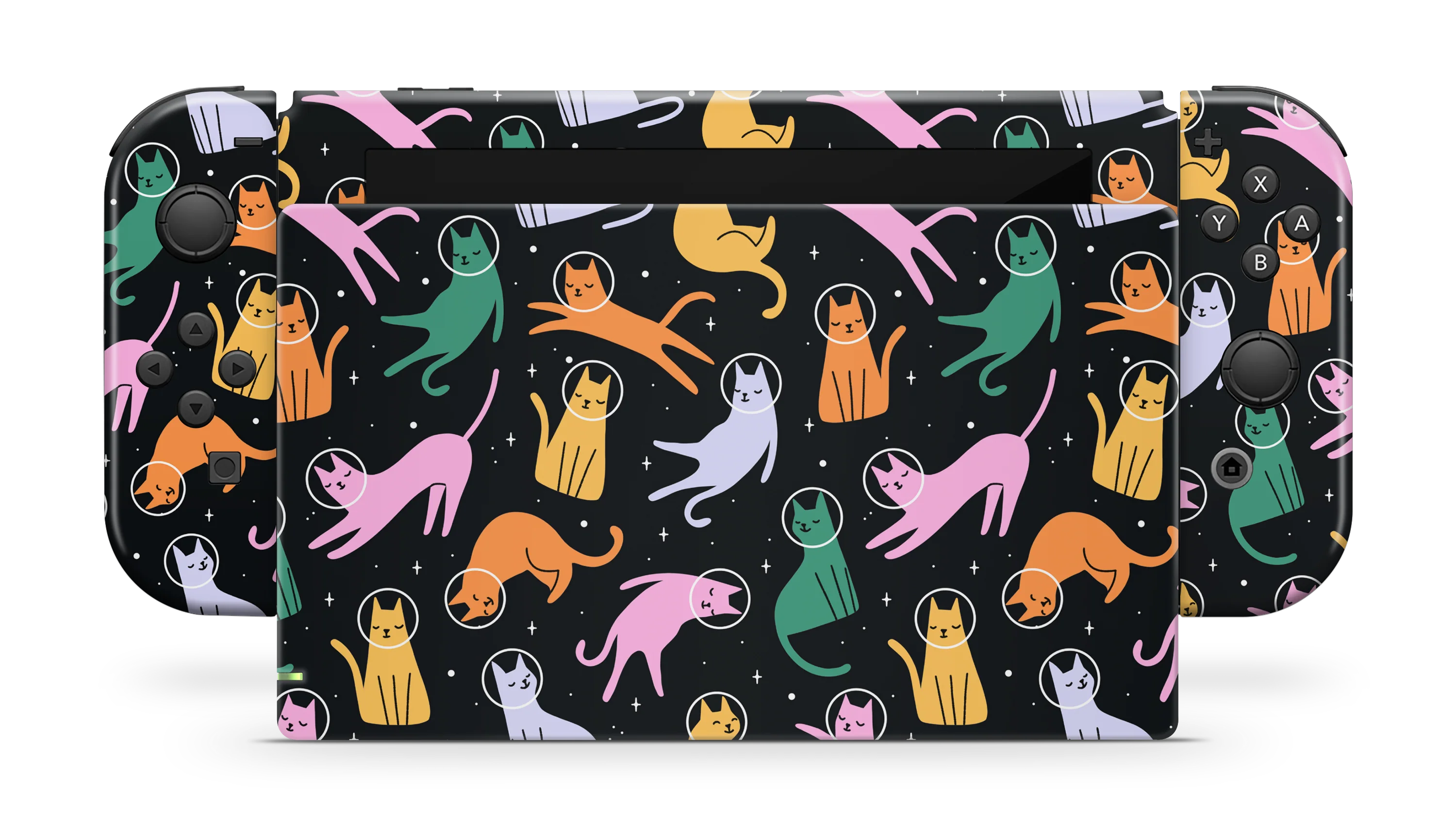 Nintendo Switch 2017 Skin Cats Space - Image 2