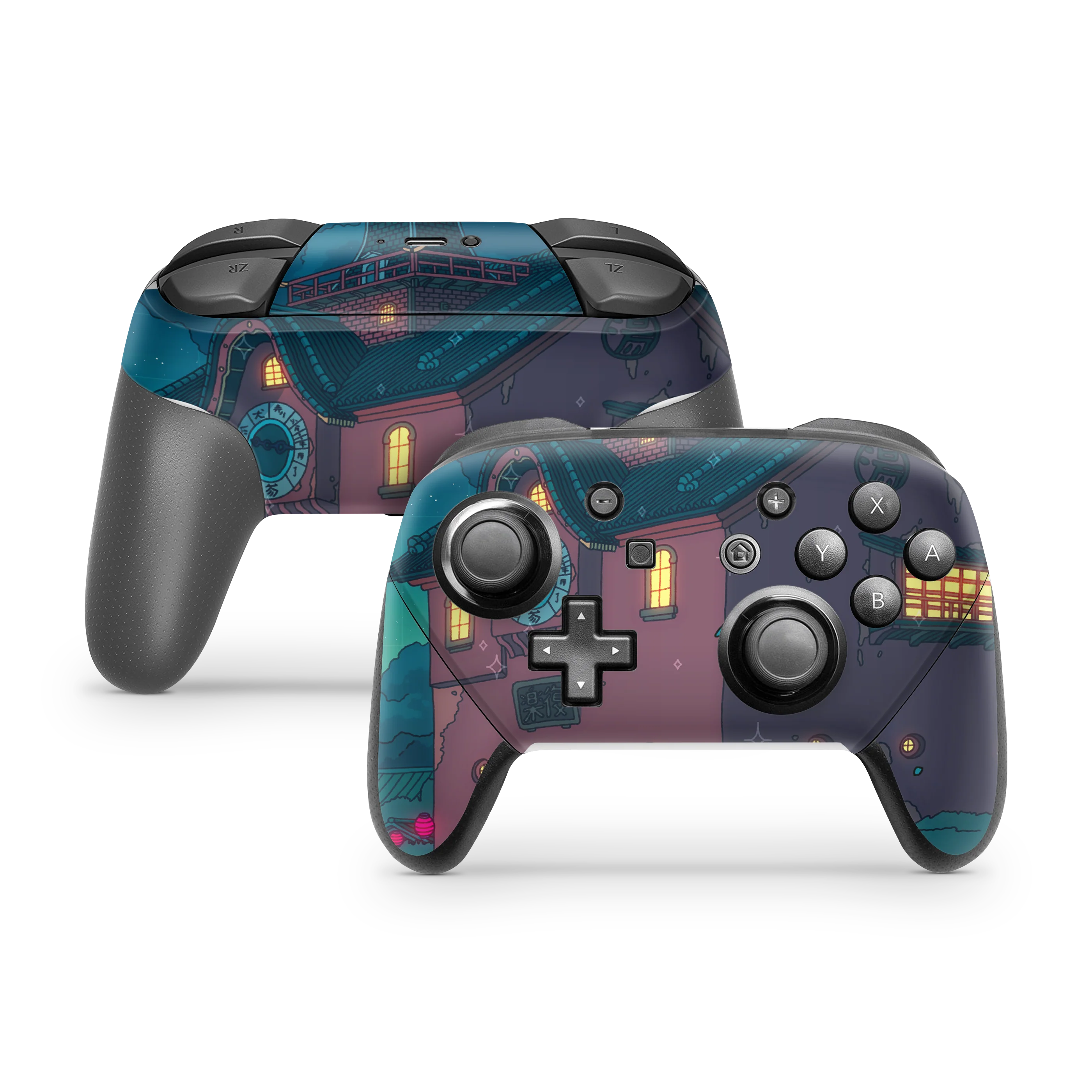 Nintendo Switch Controller Skin Spirited Entrace Night
