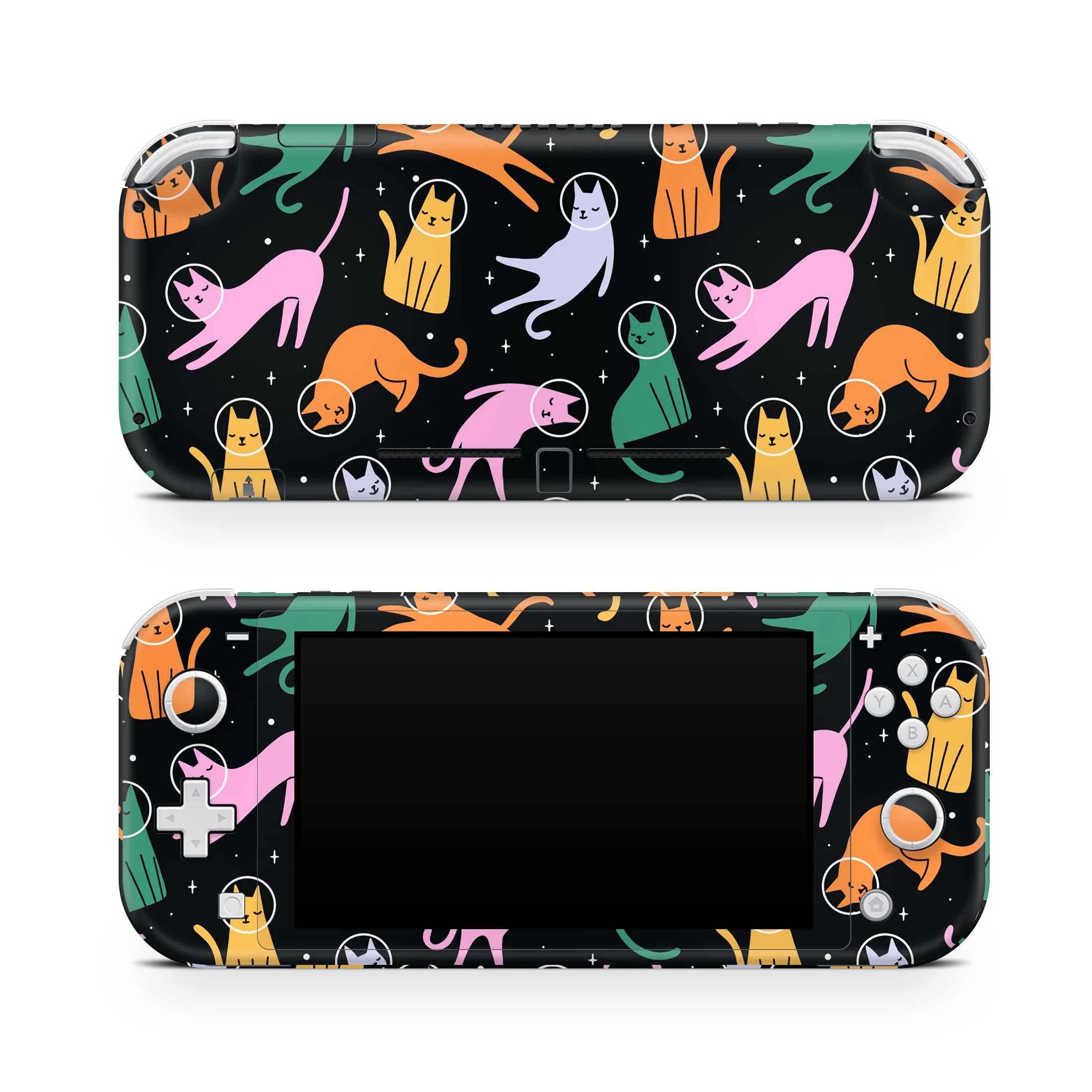 Nintendo Switch Lite Skin Cats Space