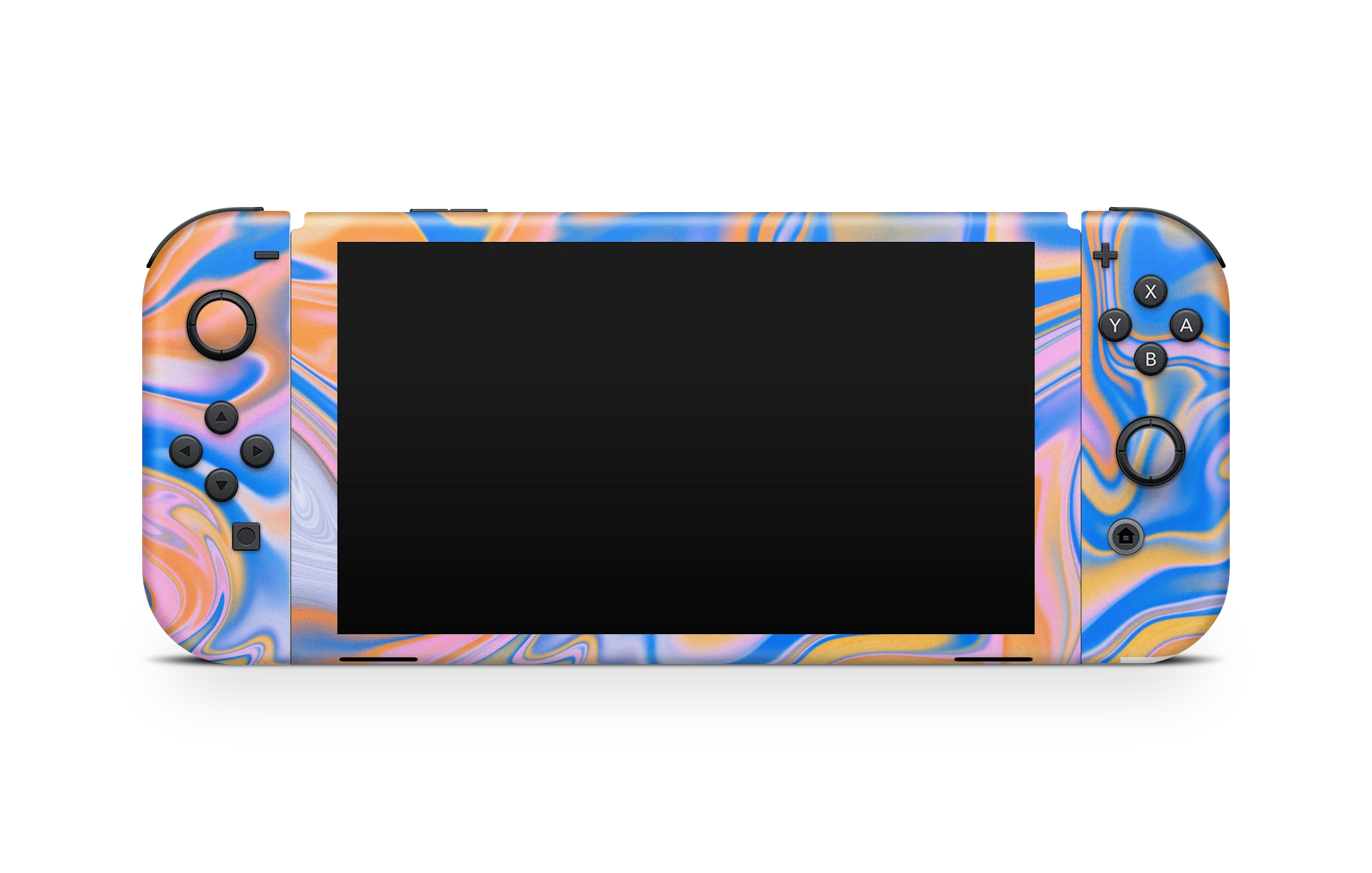Nintendo Switch OLED Skin Blue Liquid - Image 3