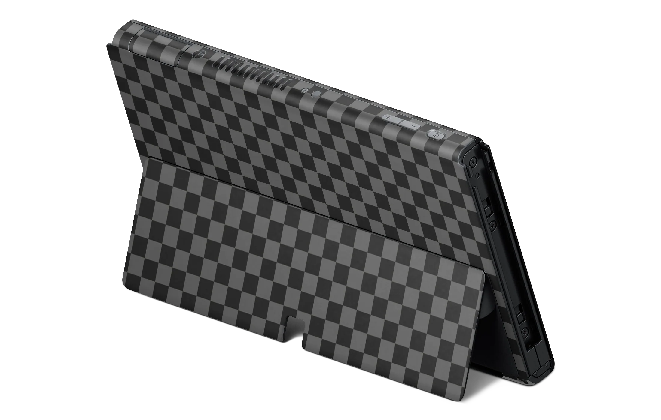Nintendo Switch OLED Skin Checkers black - Image 2