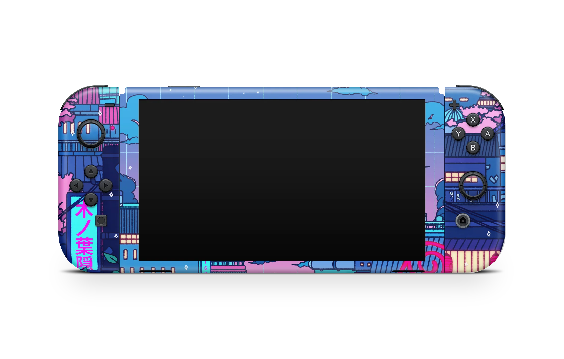 Nintendo Switch OLED Skin Cyberpunk Village - Image 3