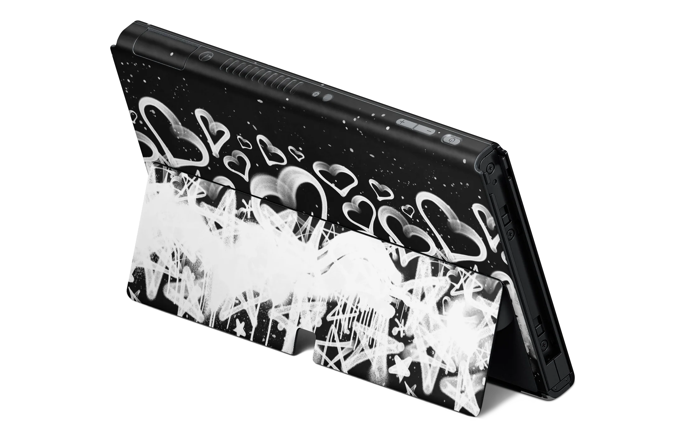 Nintendo Switch OLED Skin Hearts and Stars - Image 2