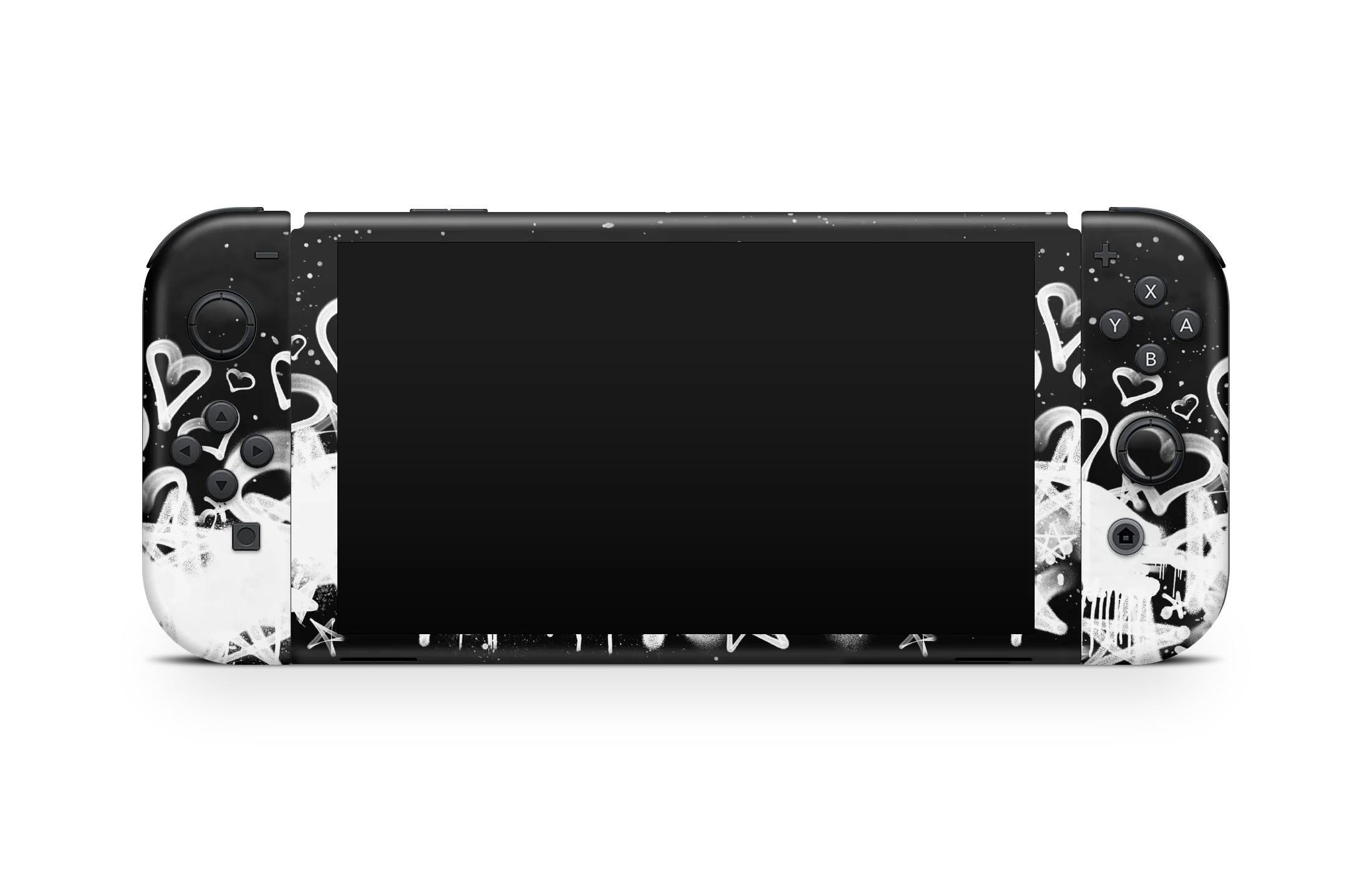 Nintendo Switch OLED Skin Hearts and Stars - Image 3