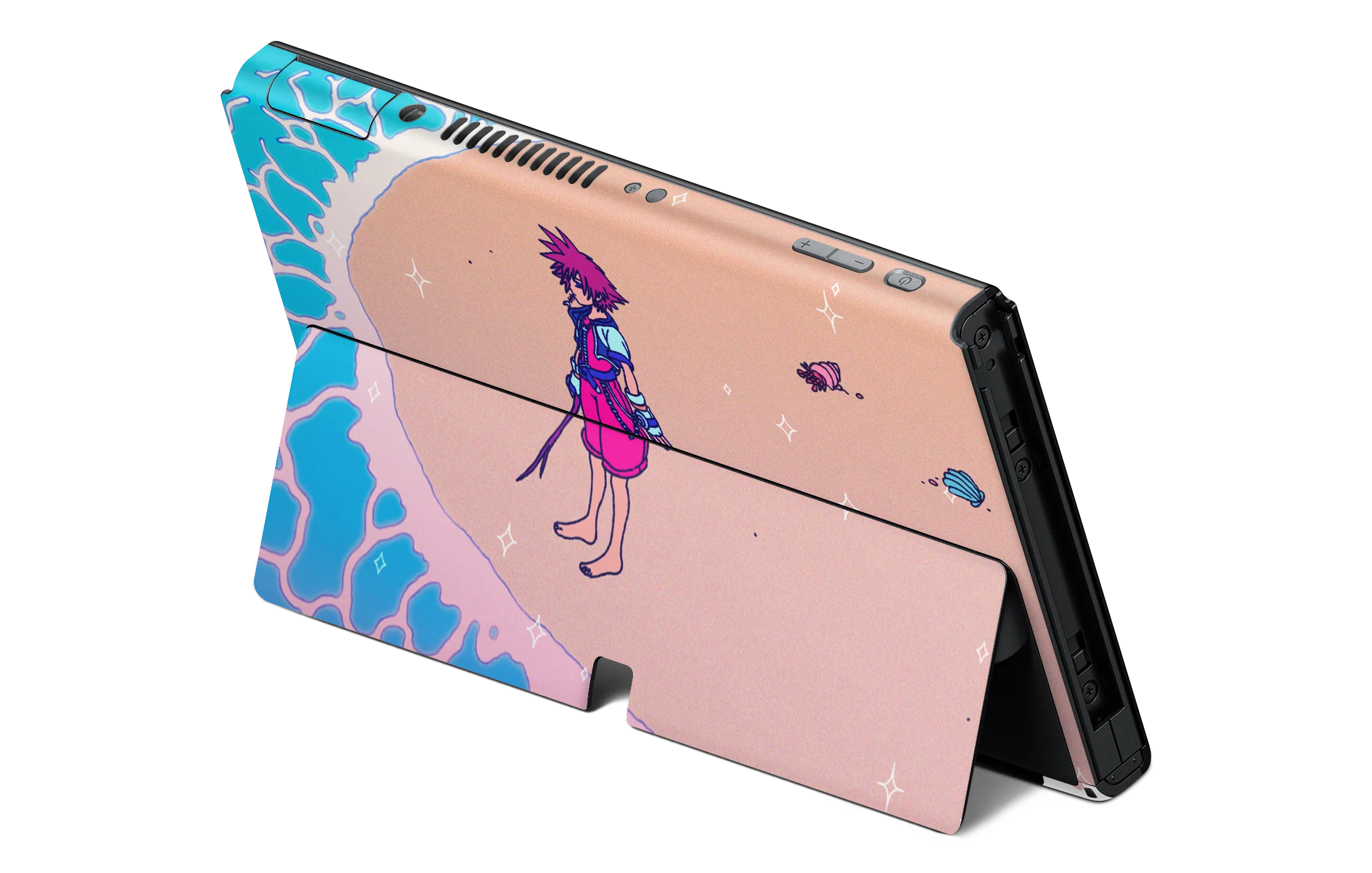 Nintendo Switch OLED Skin KH Waves - Image 2