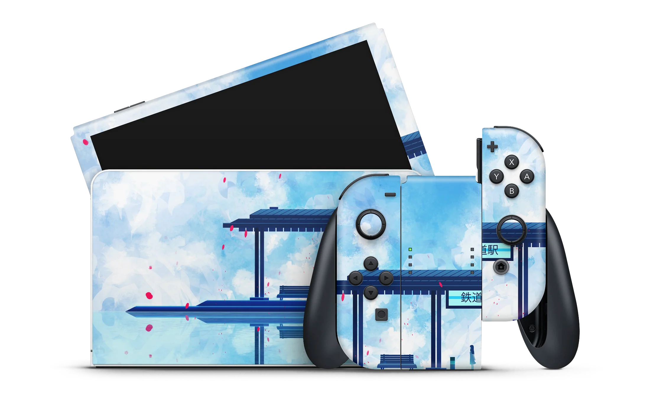 Nintendo Switch OLED Skin Waiting