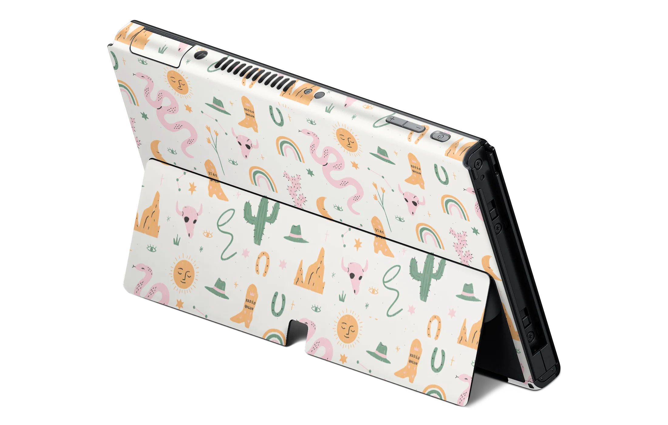 Nintendo Switch OLED Skin Wildwest Pattern - Image 2