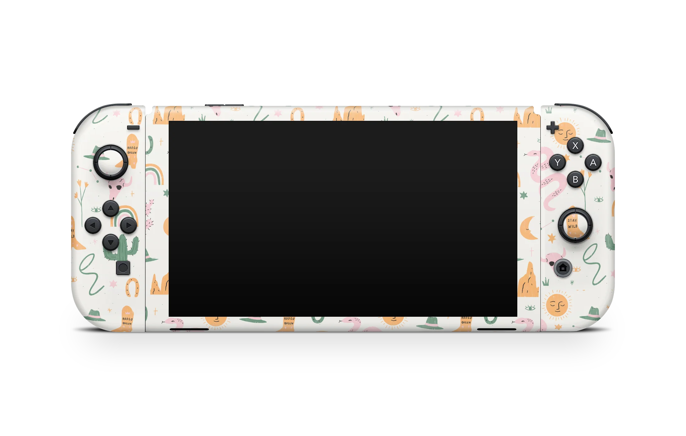 Nintendo Switch OLED Skin Wildwest Pattern - Image 3