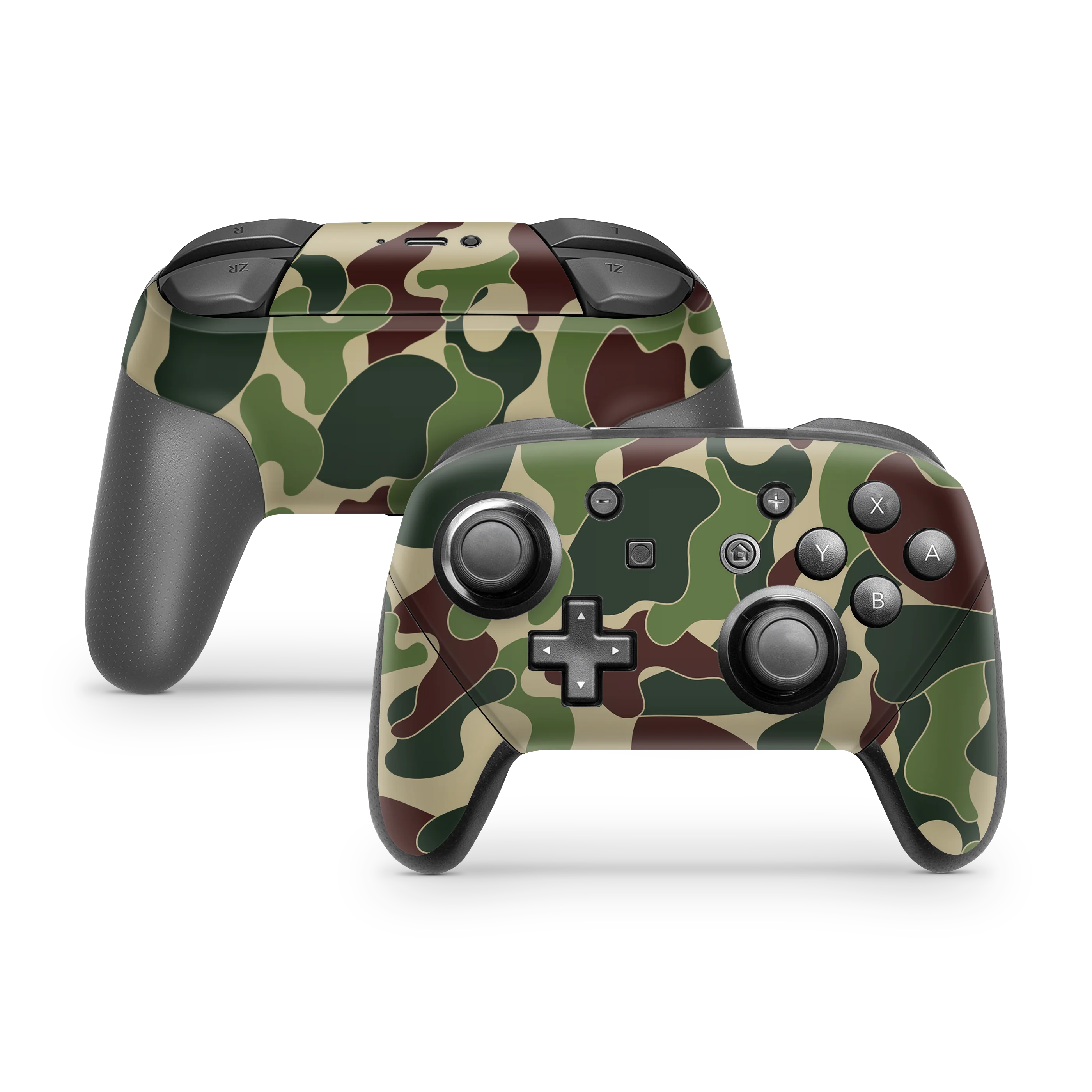 Nintendo Switch Pro Controller Skin Ape Camo Green
