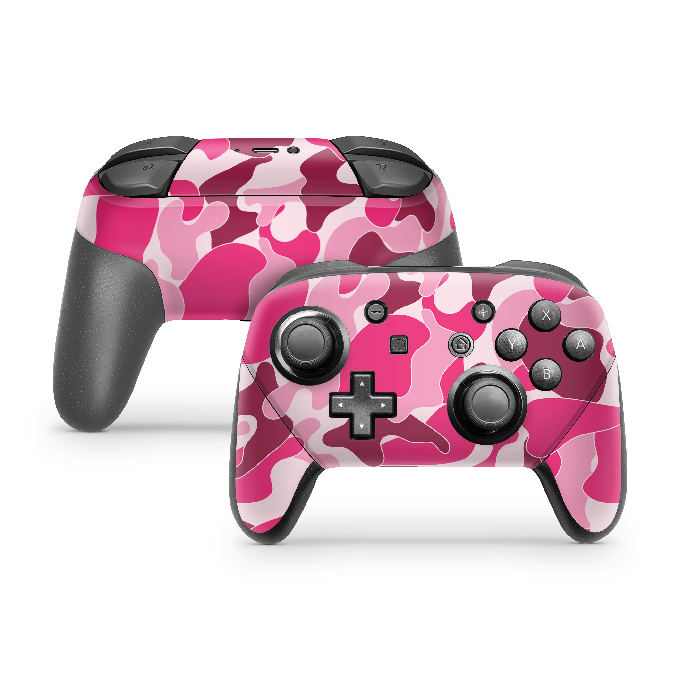 Nintendo Switch Pro Controller Skin Ape Camo Pink