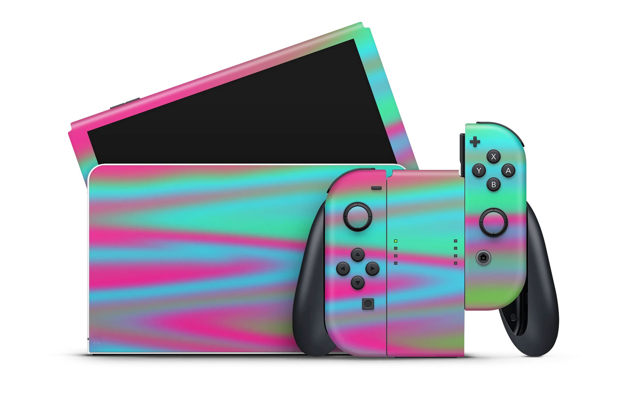 Nintendo Switch OLED Skin Electric Neon