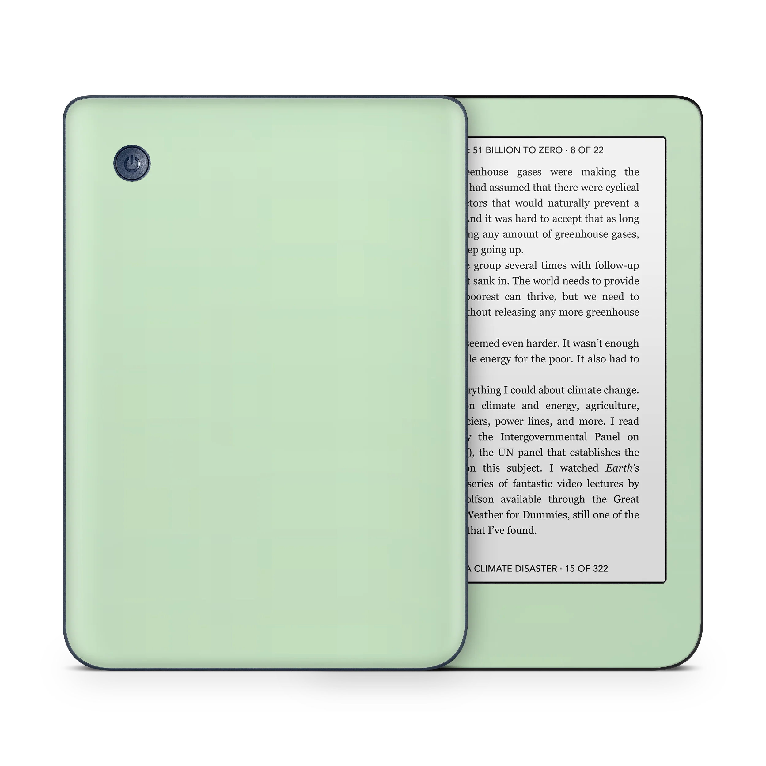 Pale Mint Kobo eReader Skin - Image 4