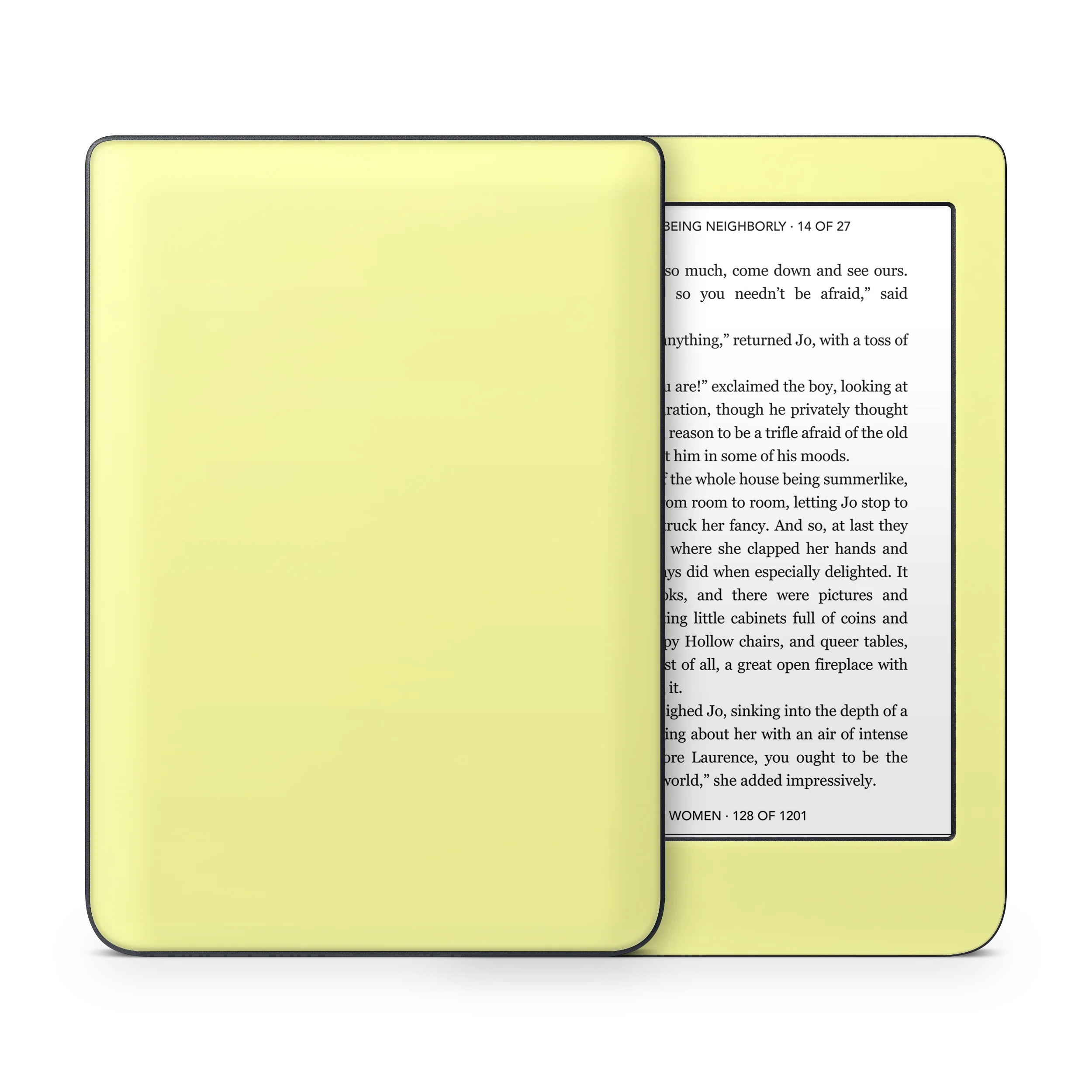 Pale Yellow Kobo eReader Skin