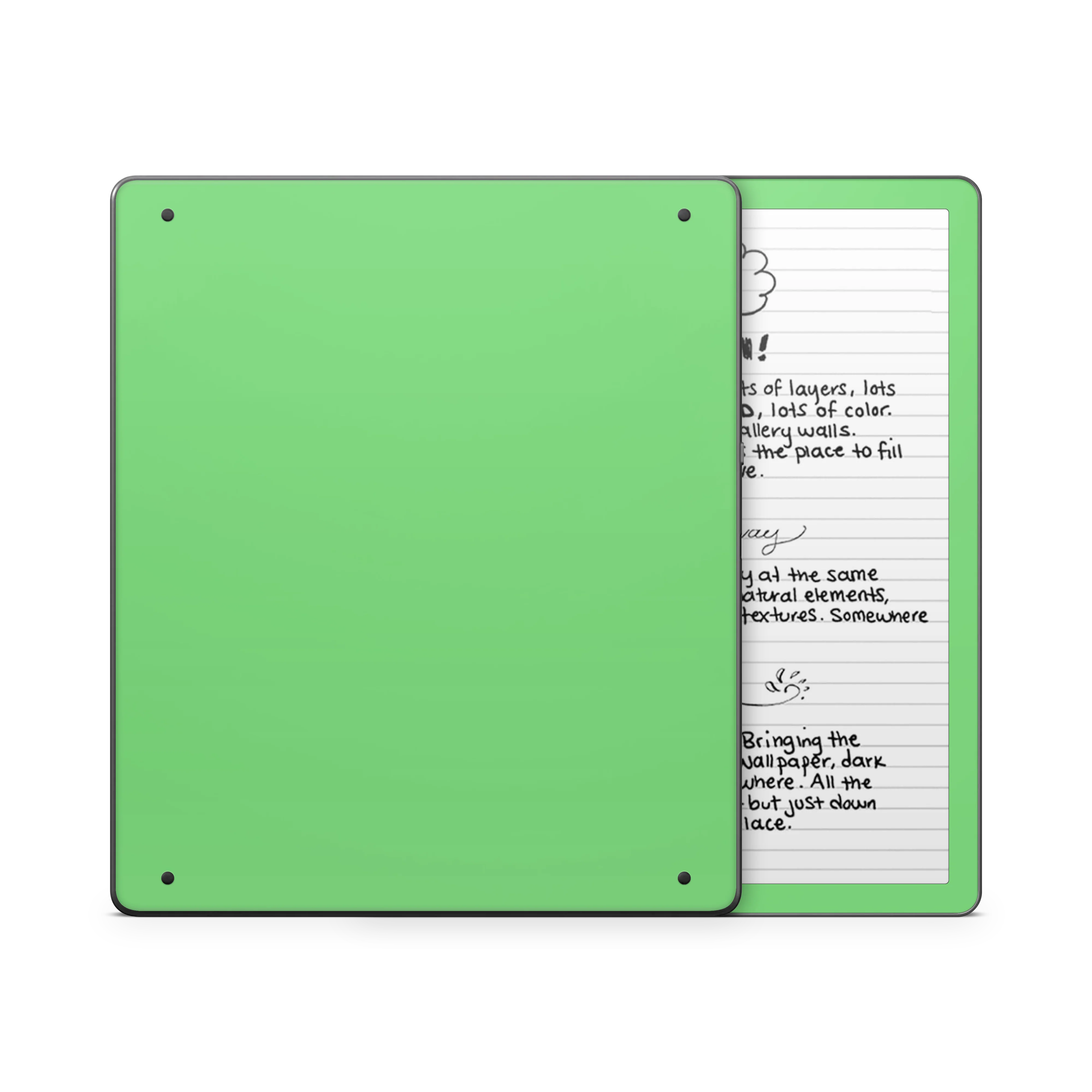 Pastel Green Kindle eReader Skin