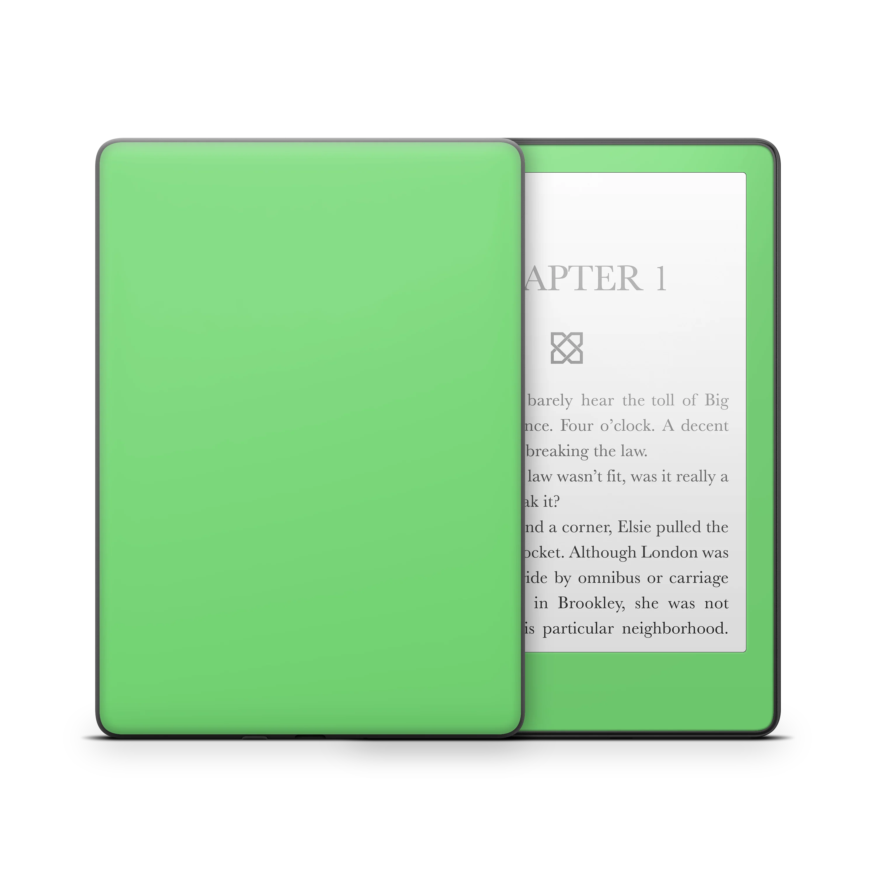 Pastel Green Kindle eReader Skin - Image 2