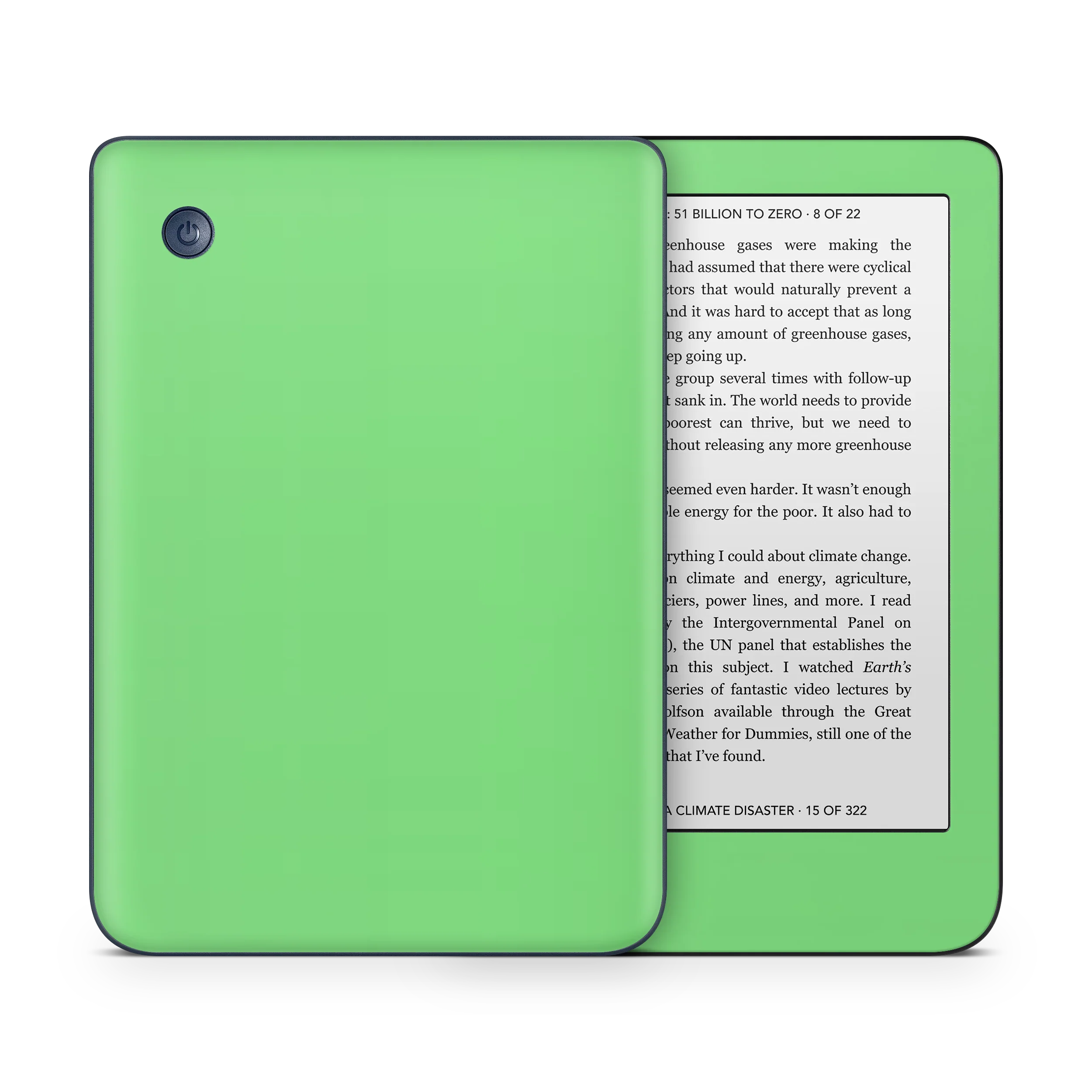 Pastel Green Kobo eReader Skin - Image 4