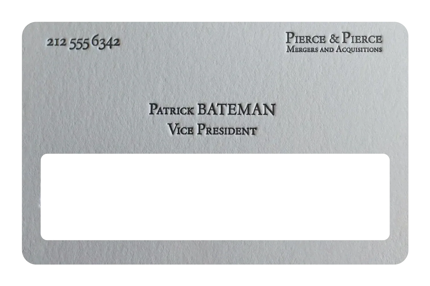 Patrick Bateman Card - Image 6