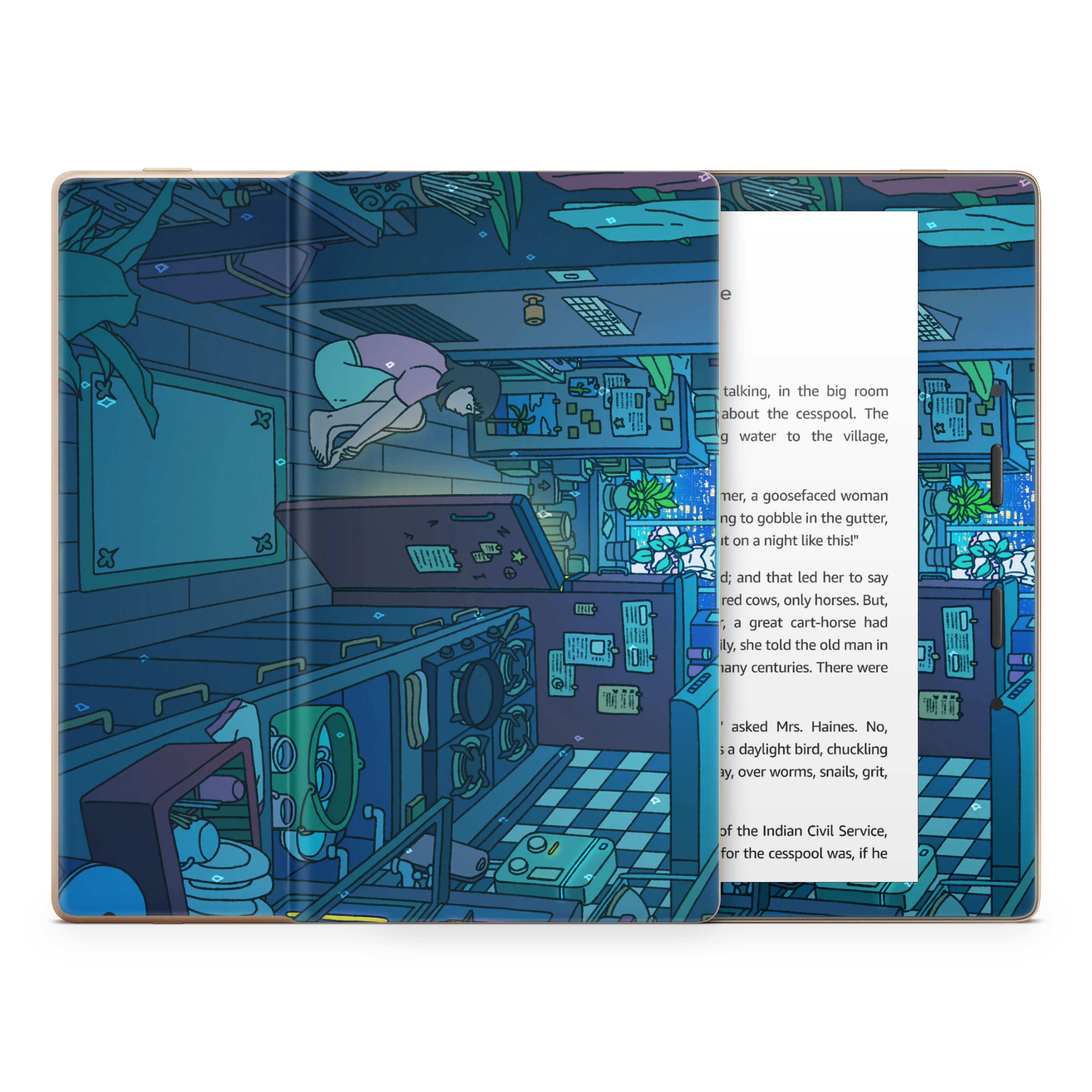Perfect Blue Kindle Skin - Image 3