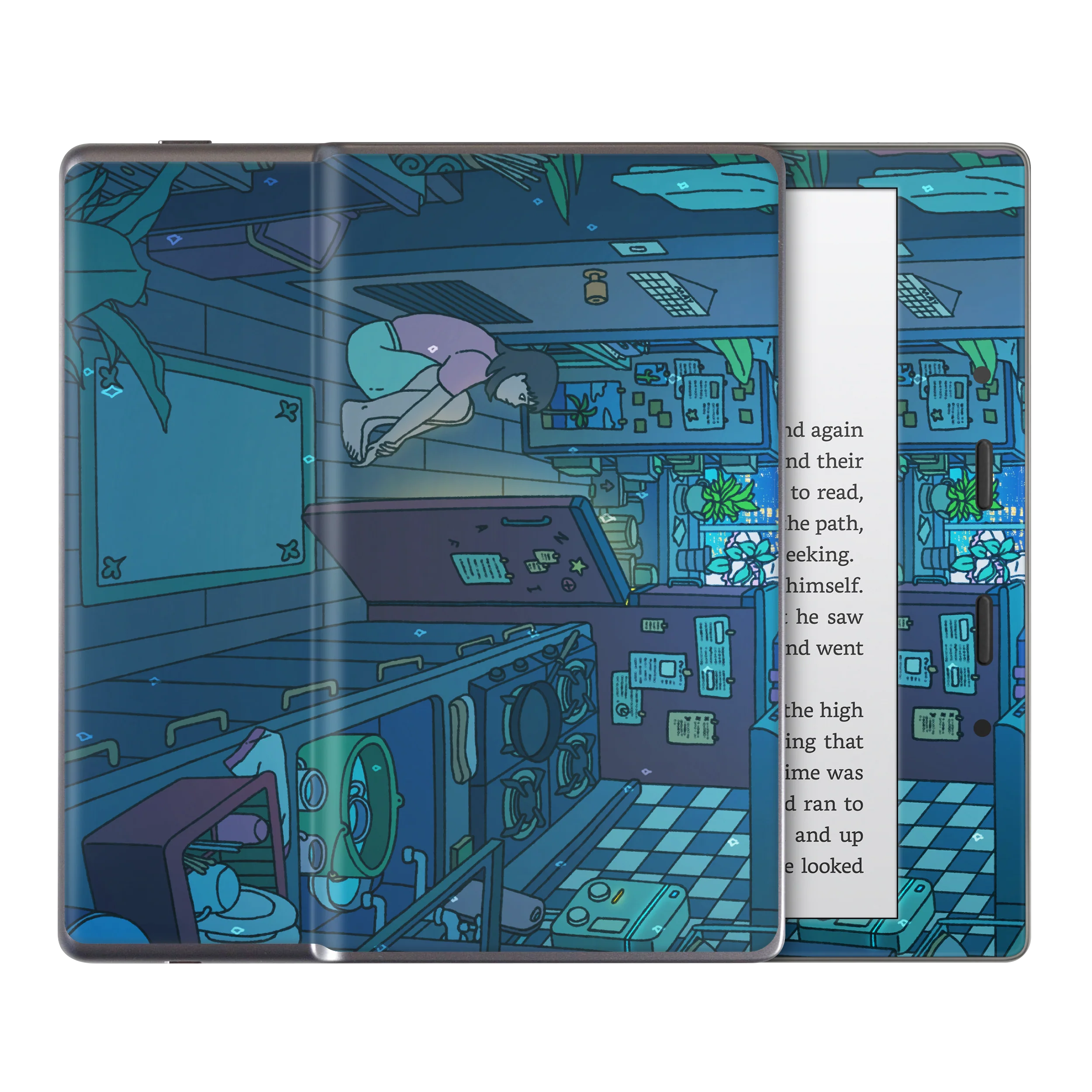 Perfect Blue Kindle Skin - Image 4